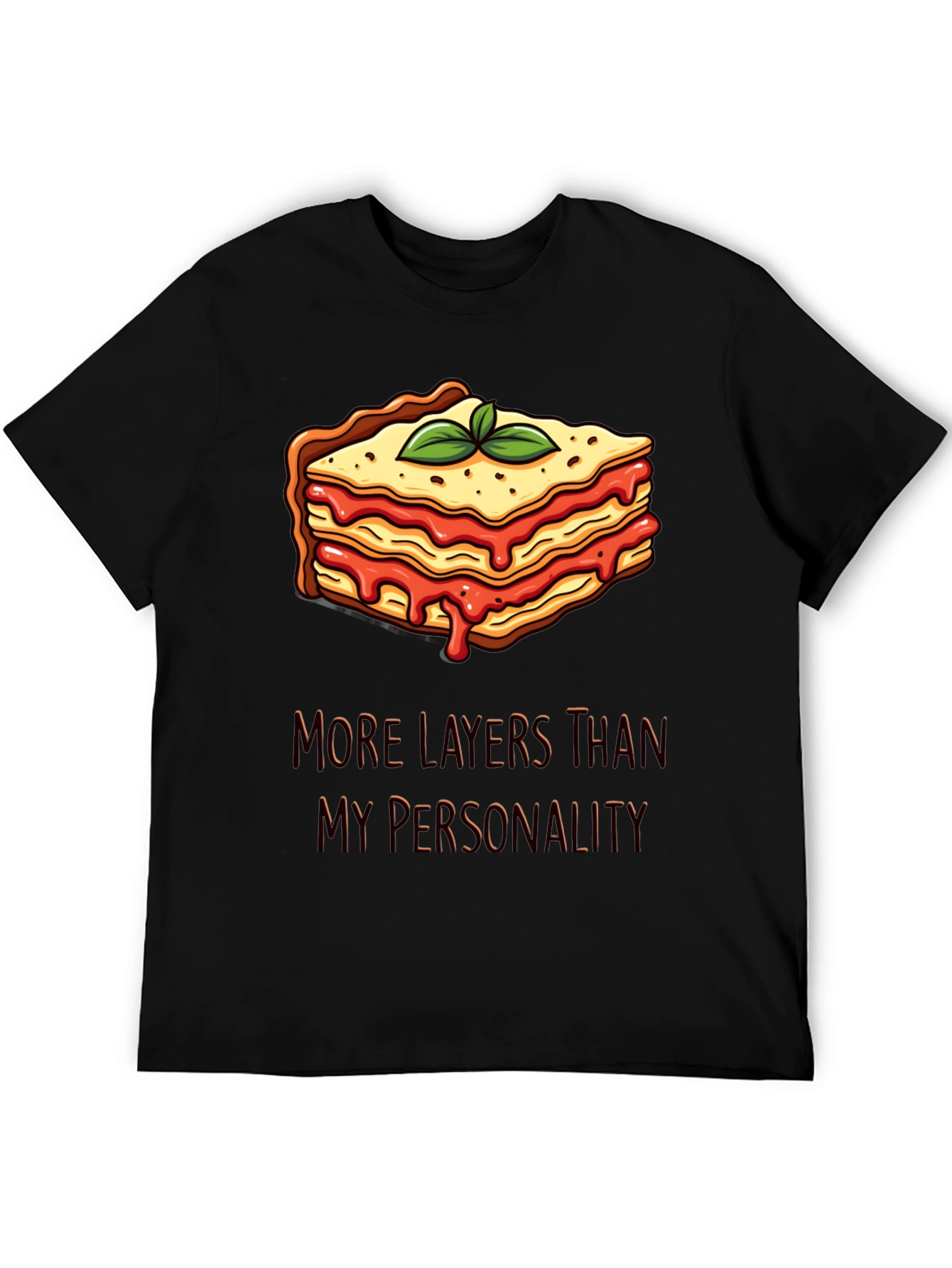 Lasagna Layers T-Shirt Funny Foodie Tee