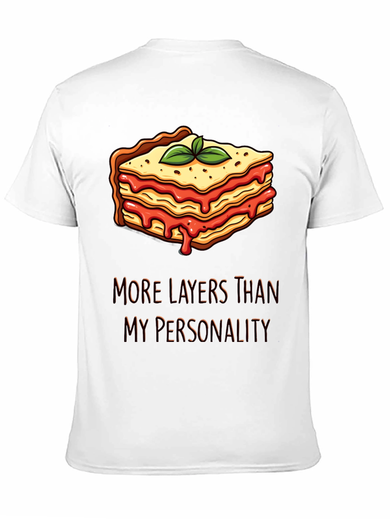 Lasagna Layers T-Shirt Funny Foodie Tee