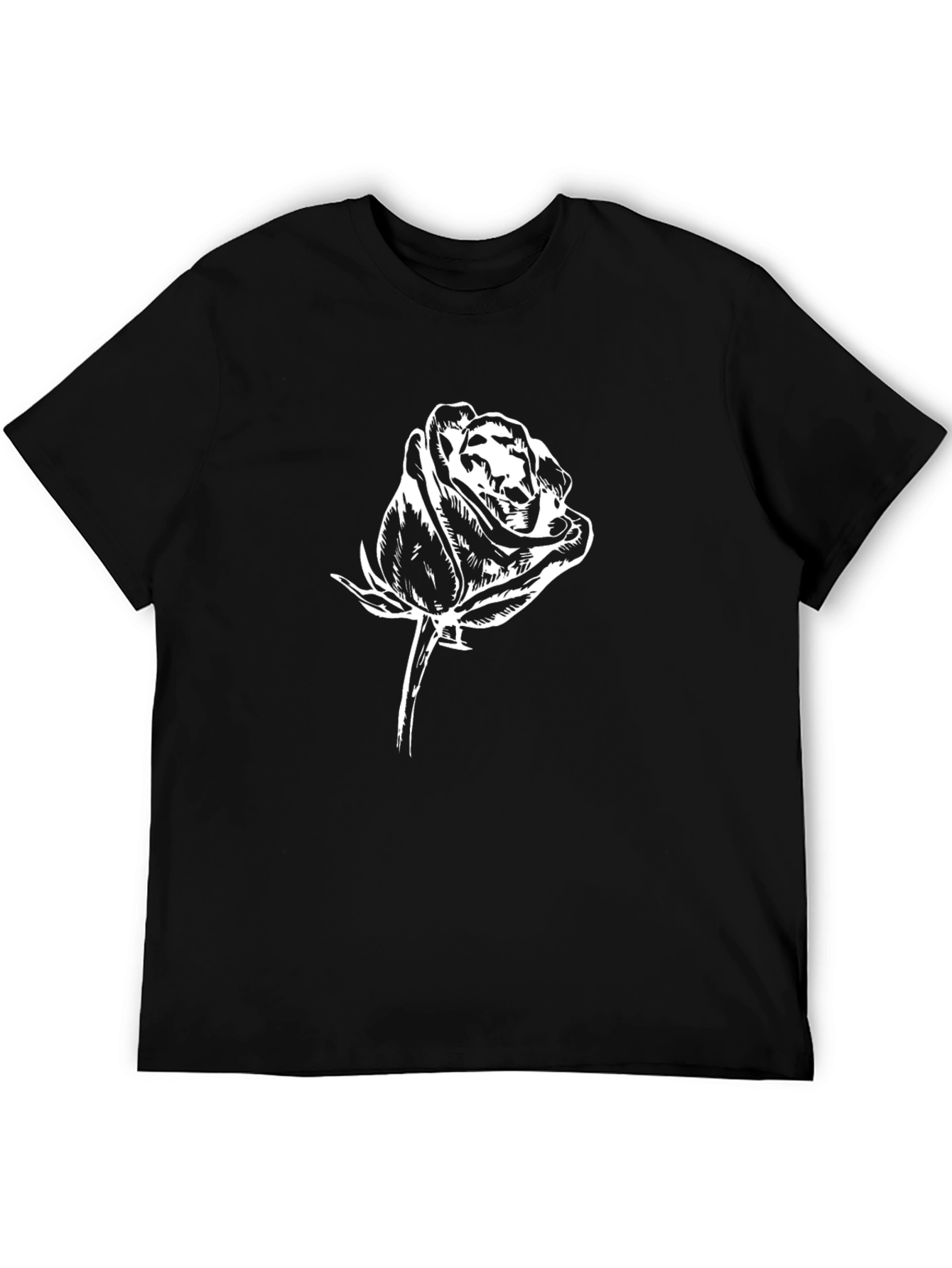 Rose Graphic T-Shirt - Black