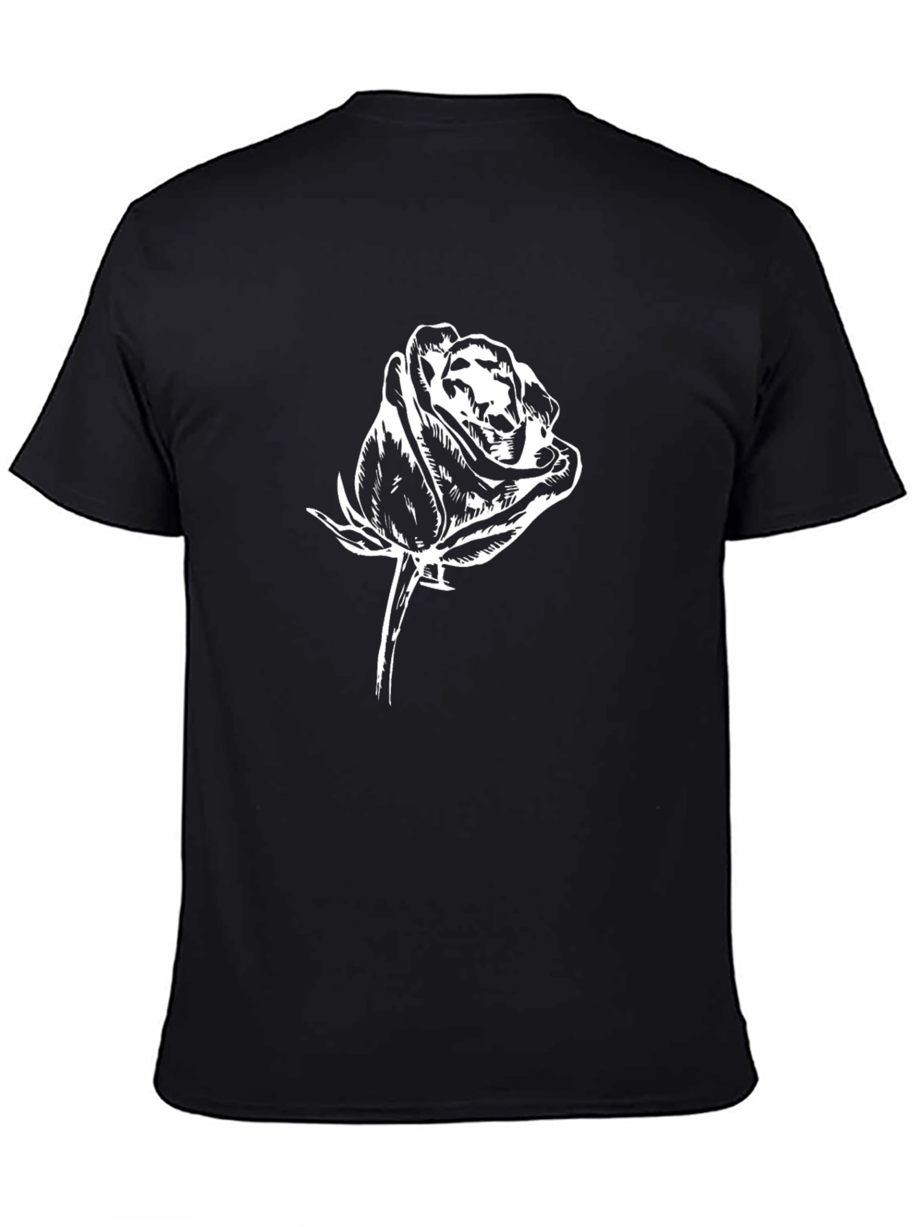 Rose Graphic T-Shirt - Black