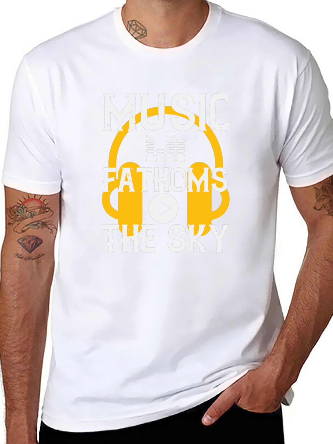 Music Fathoms the Sky Graphic Tee
