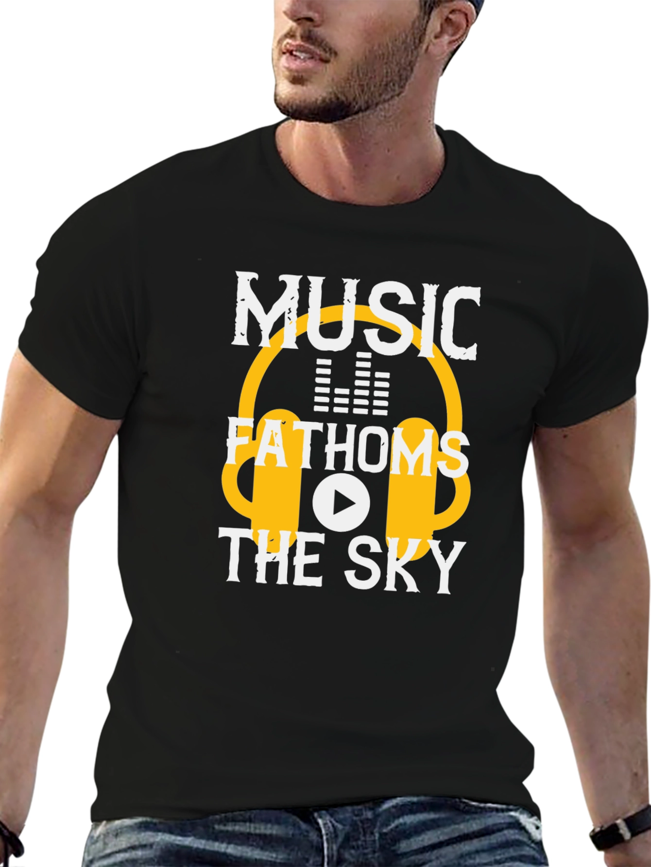 Music Fathoms the Sky Graphic Tee