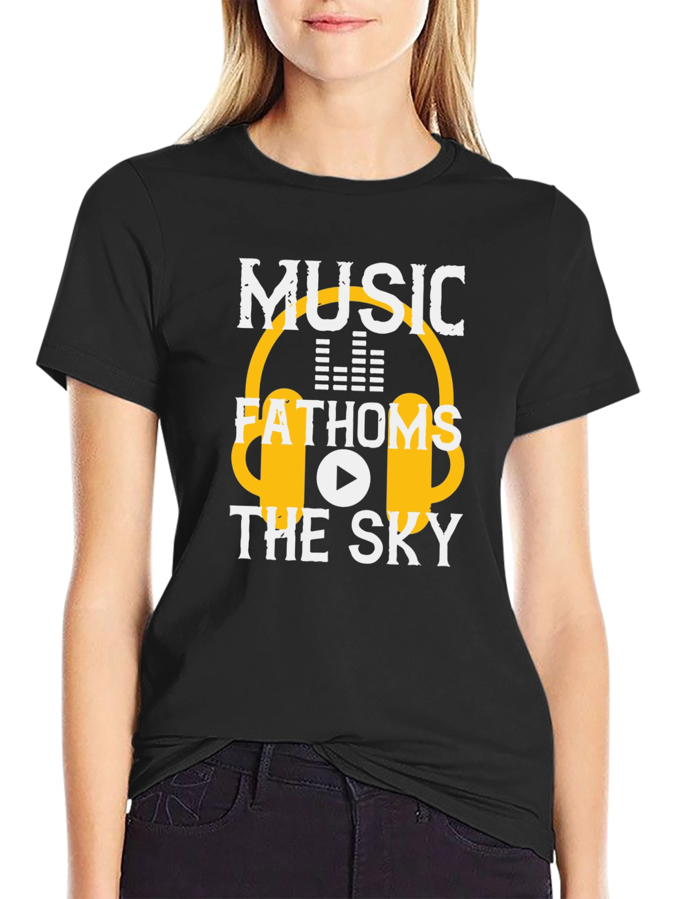 Music Fathoms the Sky Graphic Tee
