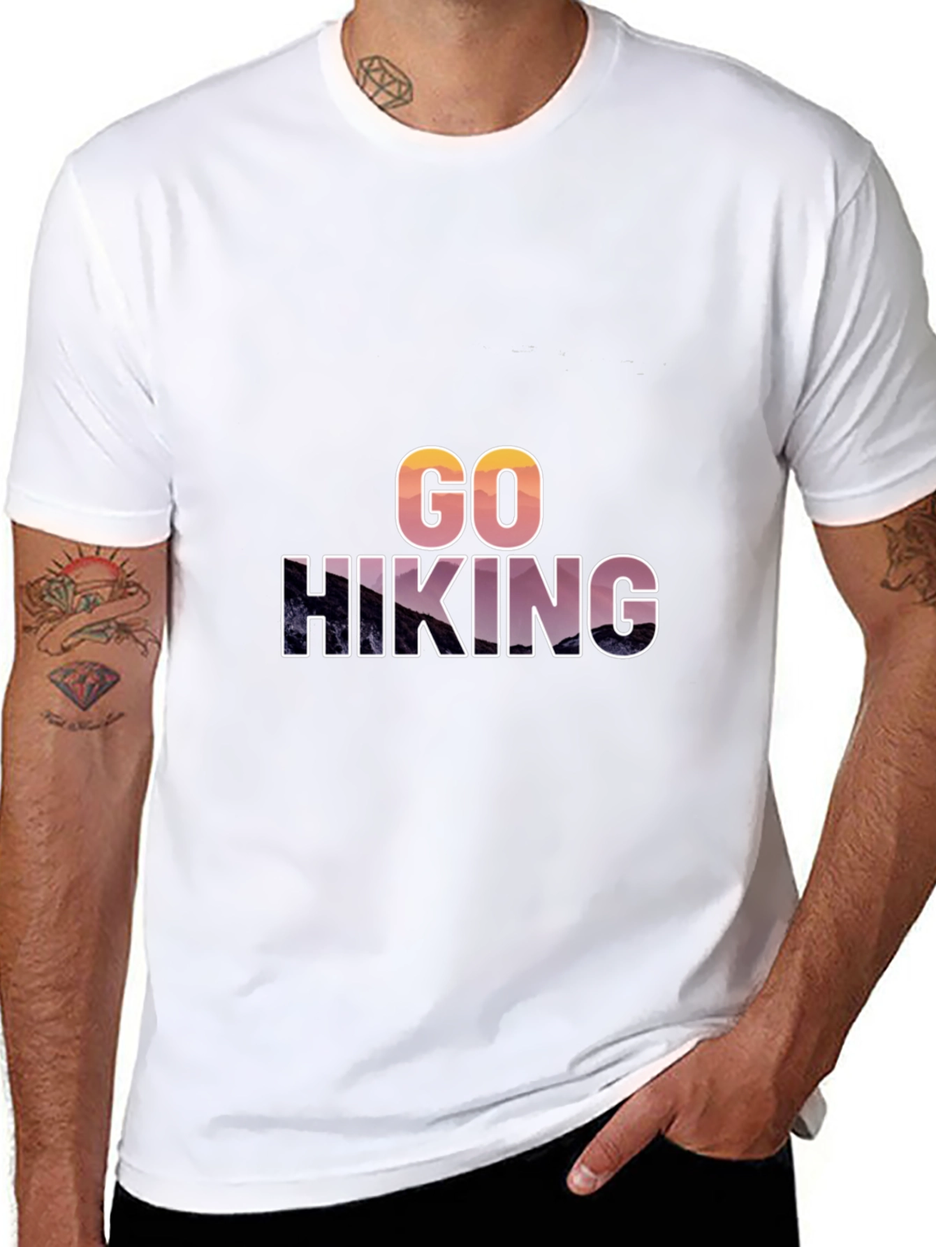Go Hiking Graphic T-Shirt