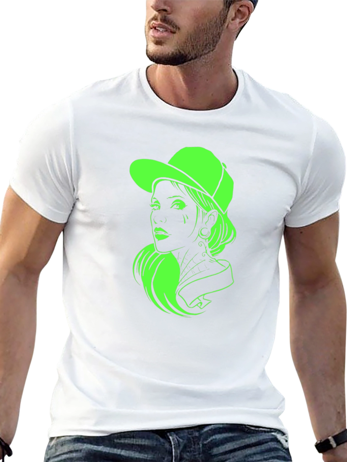 Cool Graphic Tee - Neon Girl