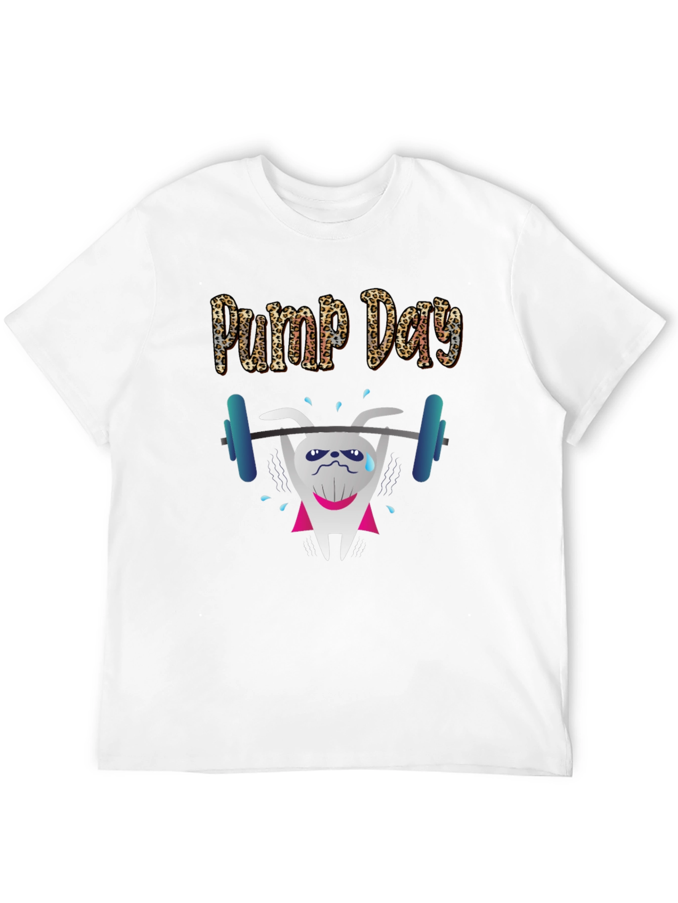 Pump Day Weightlifting Tooth T-Shirt