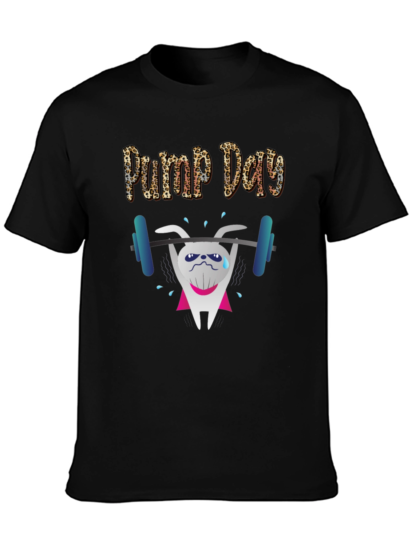 Pump Day Weightlifting Tooth T-Shirt