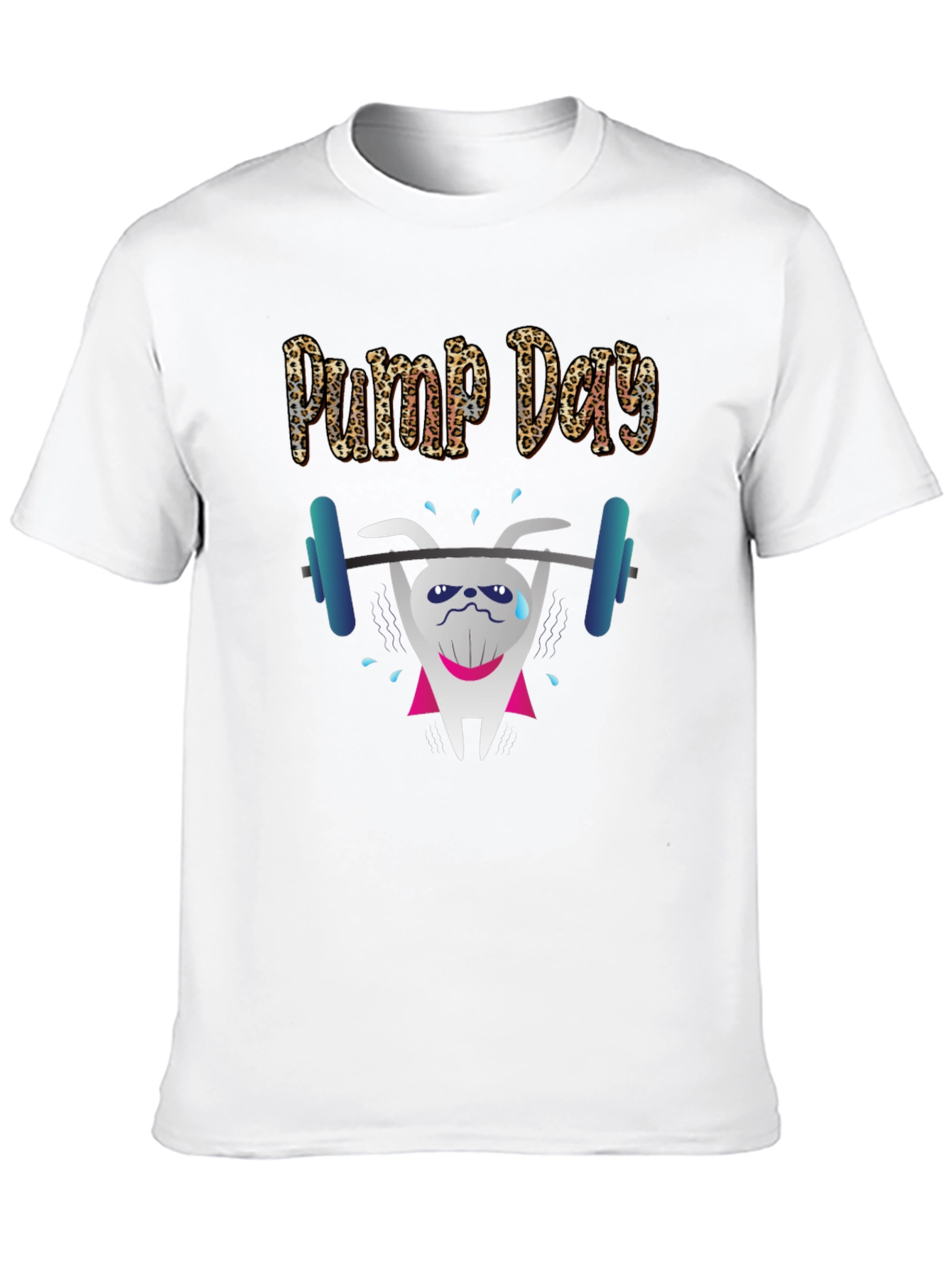 Pump Day Weightlifting Tooth T-Shirt