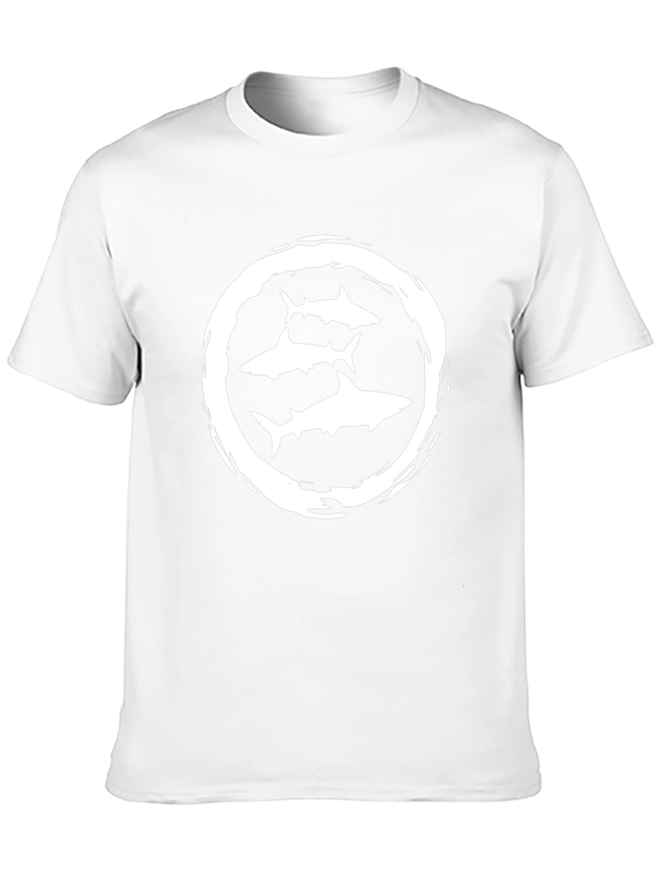 Mens Black Shark Graphic T-Shirt