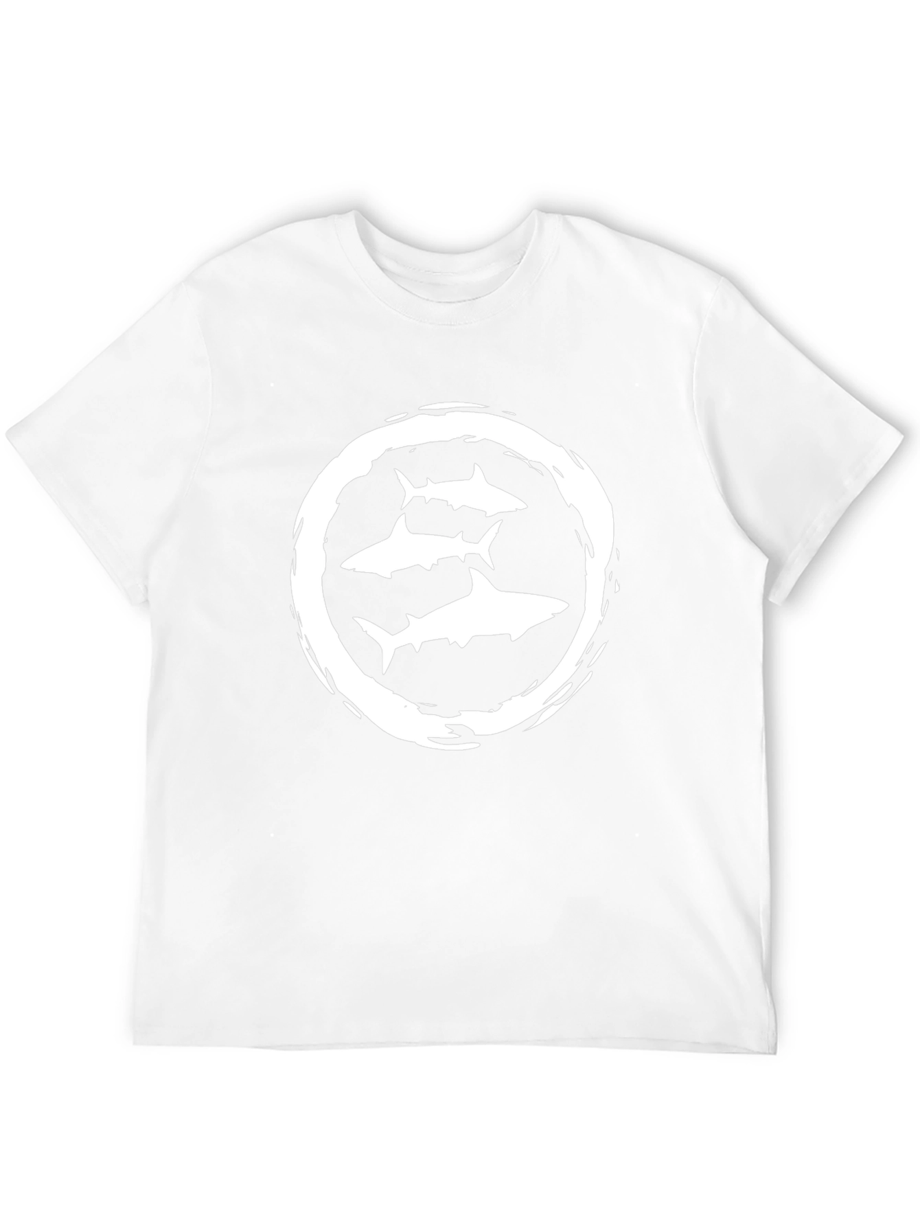 Mens Black Shark Graphic T-Shirt