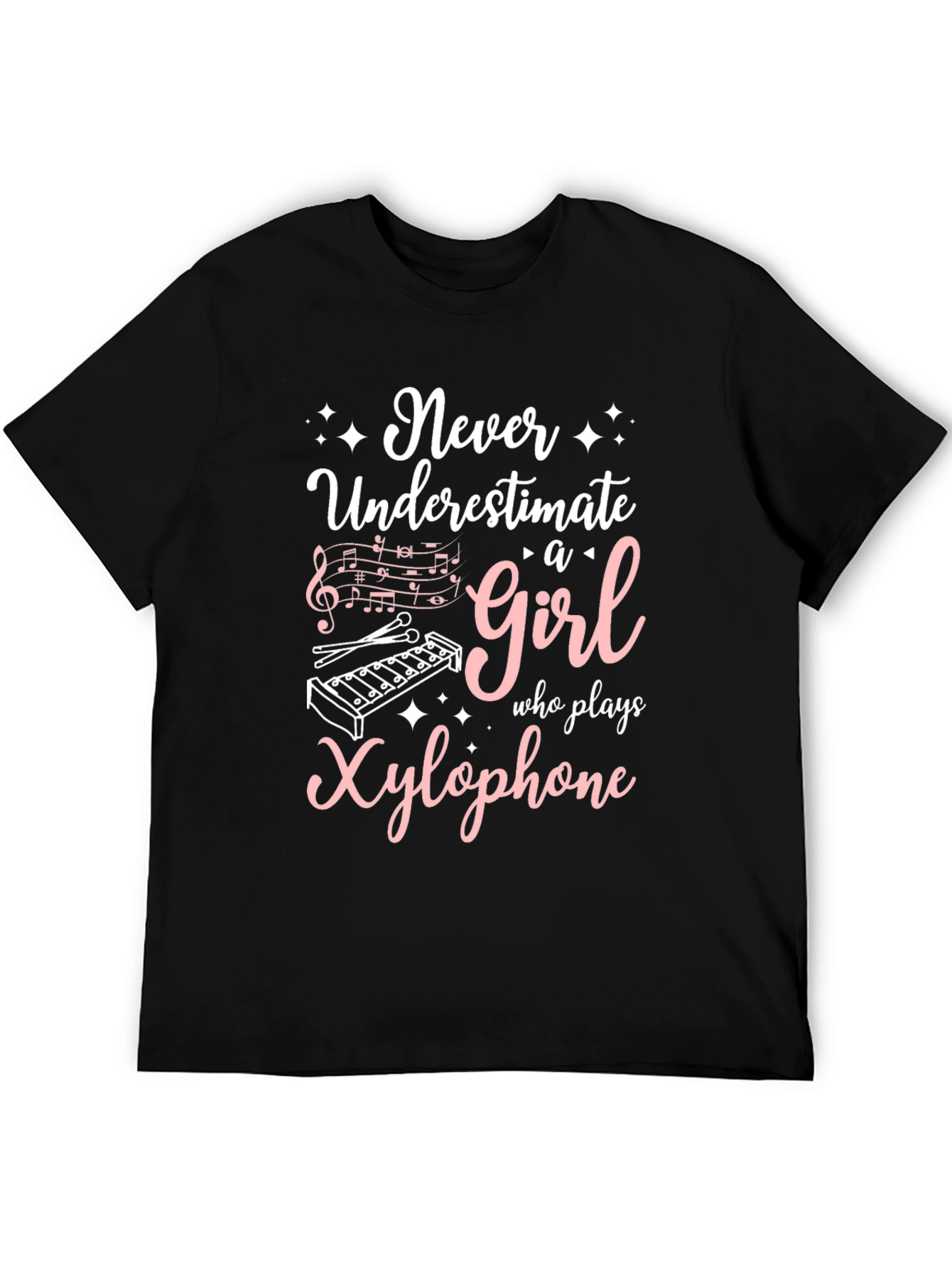 Never Underestimate a Girl Who Plays Xylophone T-Shirt