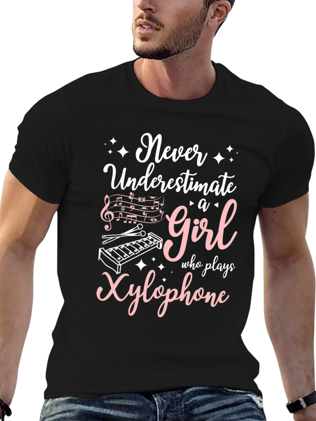 Never Underestimate a Girl Who Plays Xylophone T-Shirt