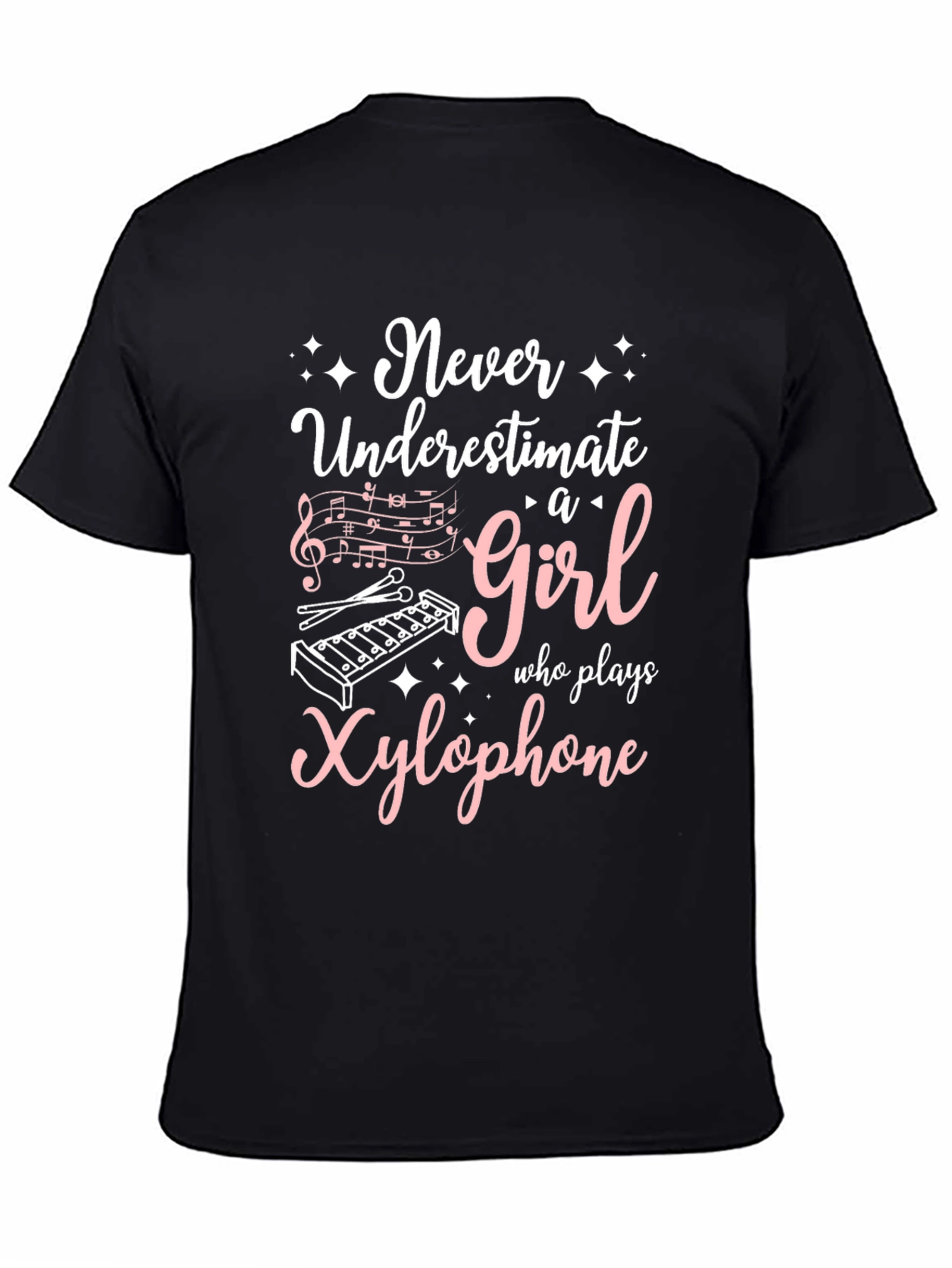 Never Underestimate a Girl Who Plays Xylophone T-Shirt