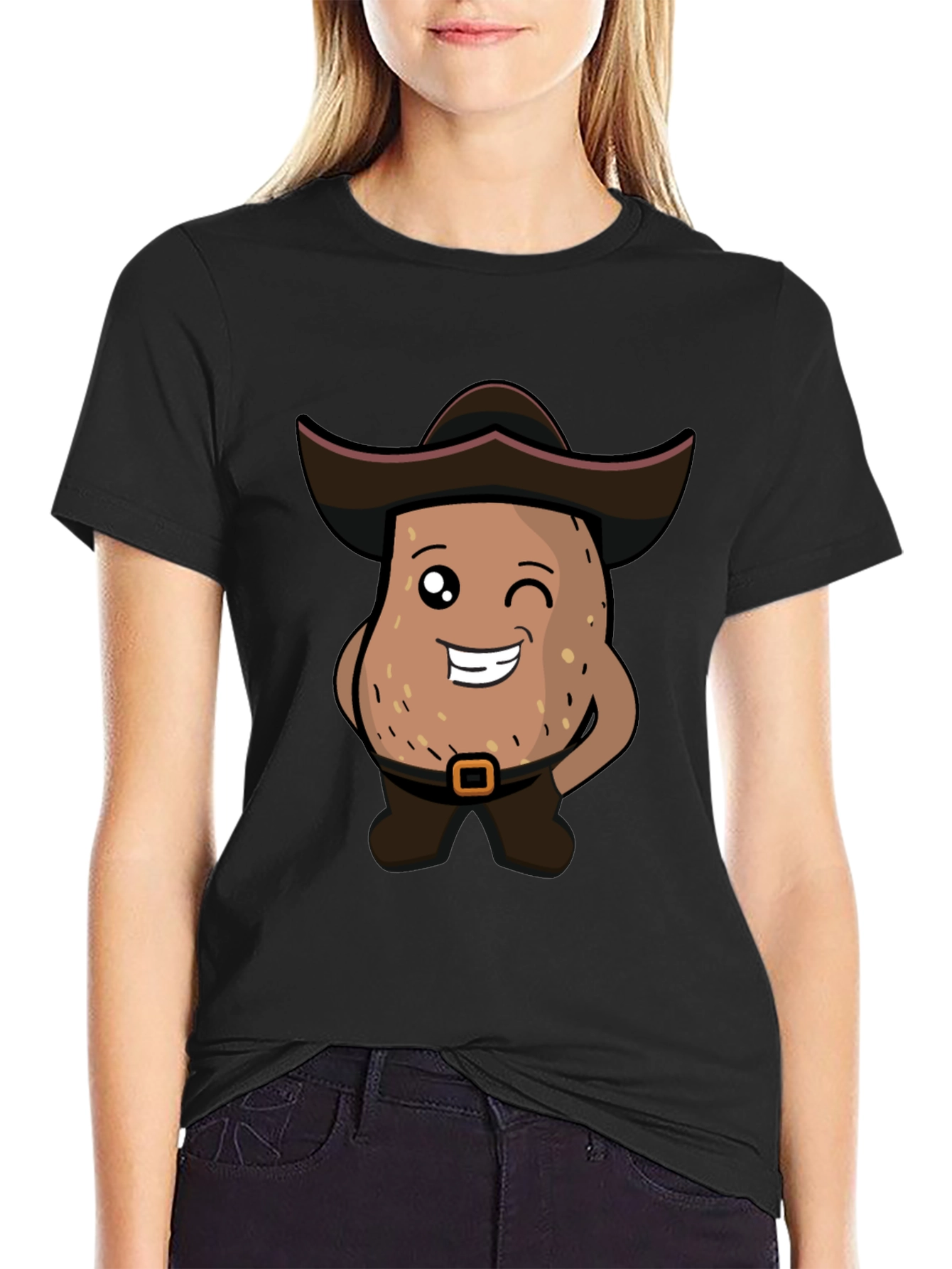 Funny Potato Man Cartoon T-Shirt
