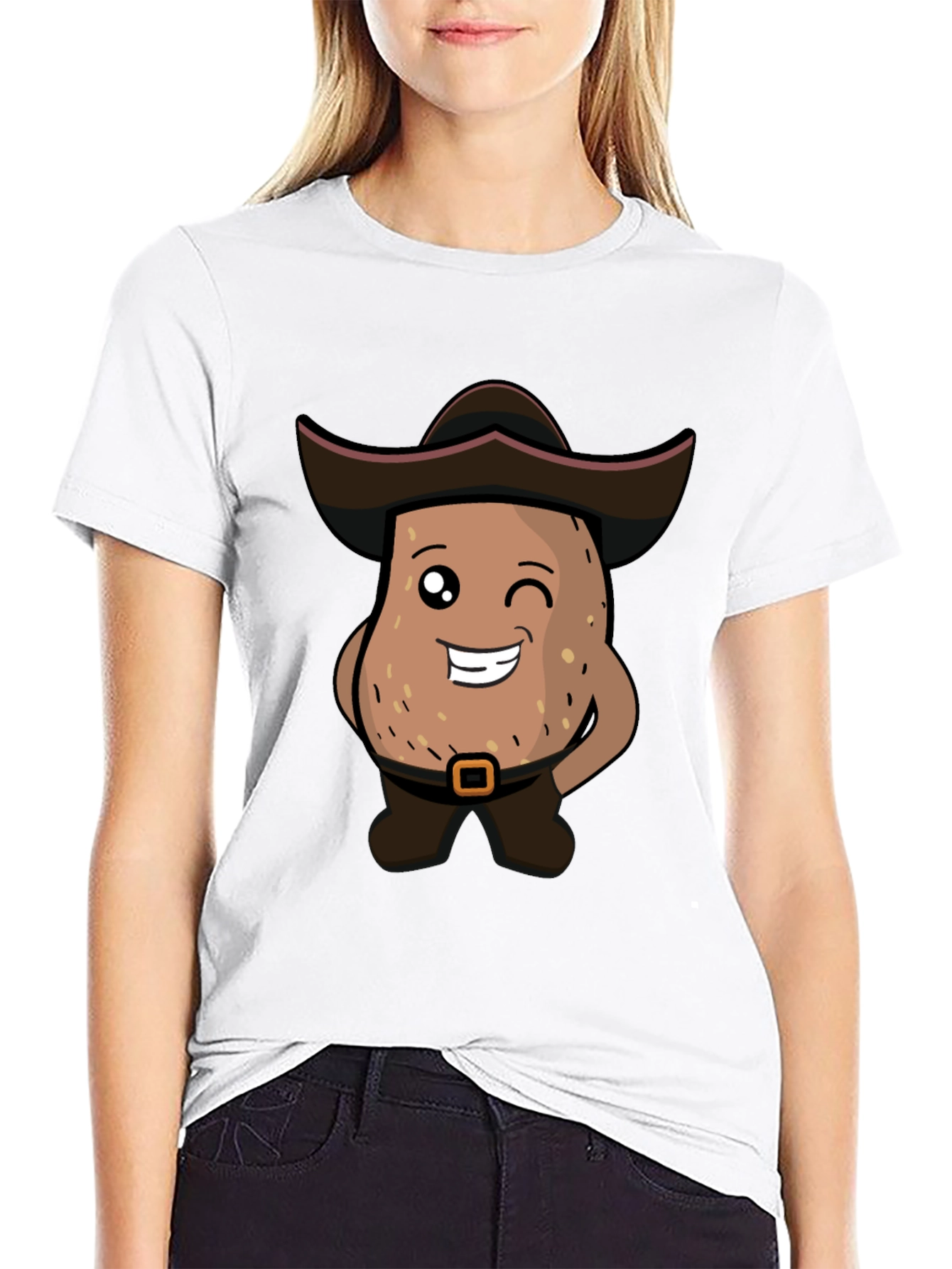 Funny Potato Man Cartoon T-Shirt