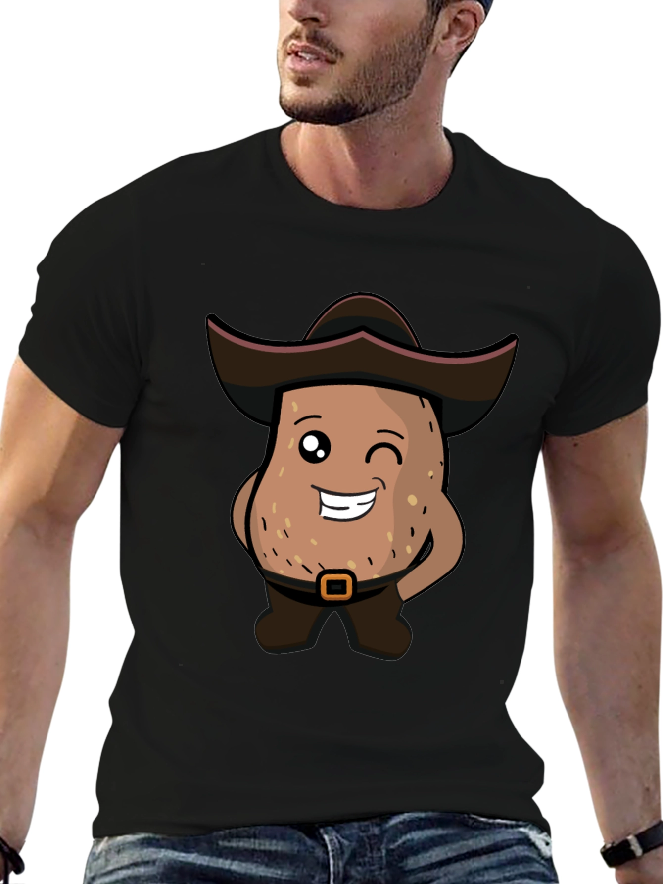 Funny Potato Man Cartoon T-Shirt