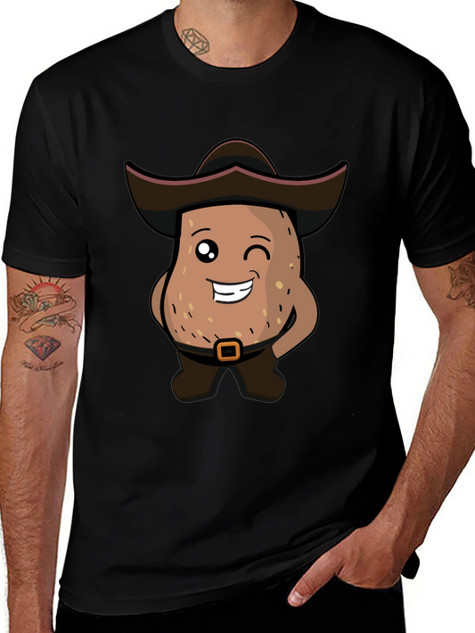 Funny Potato Man Cartoon T-Shirt