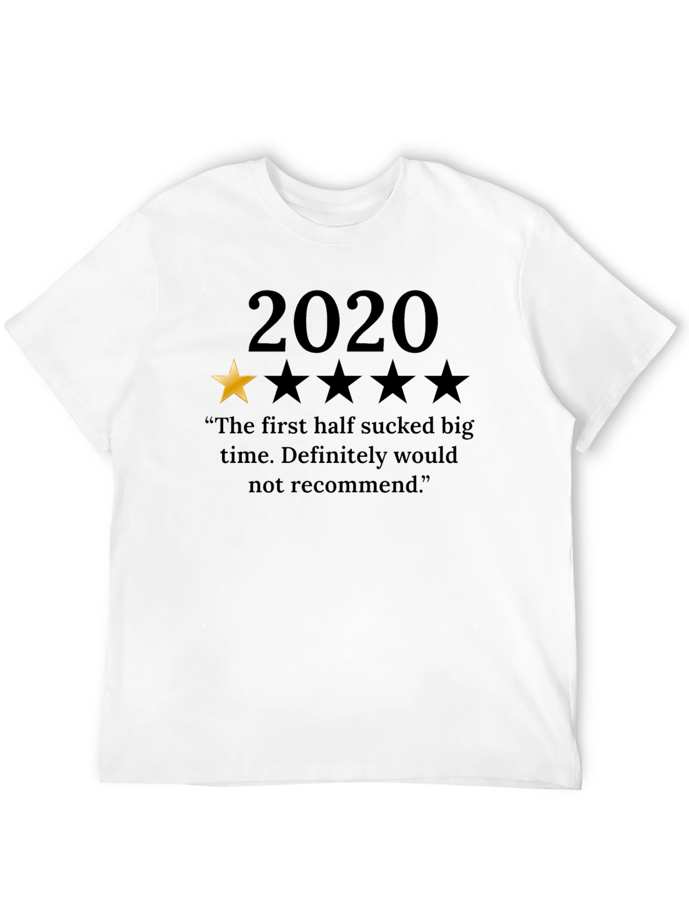 2020 One Star Review T-Shirt - Funny Novelty Tee