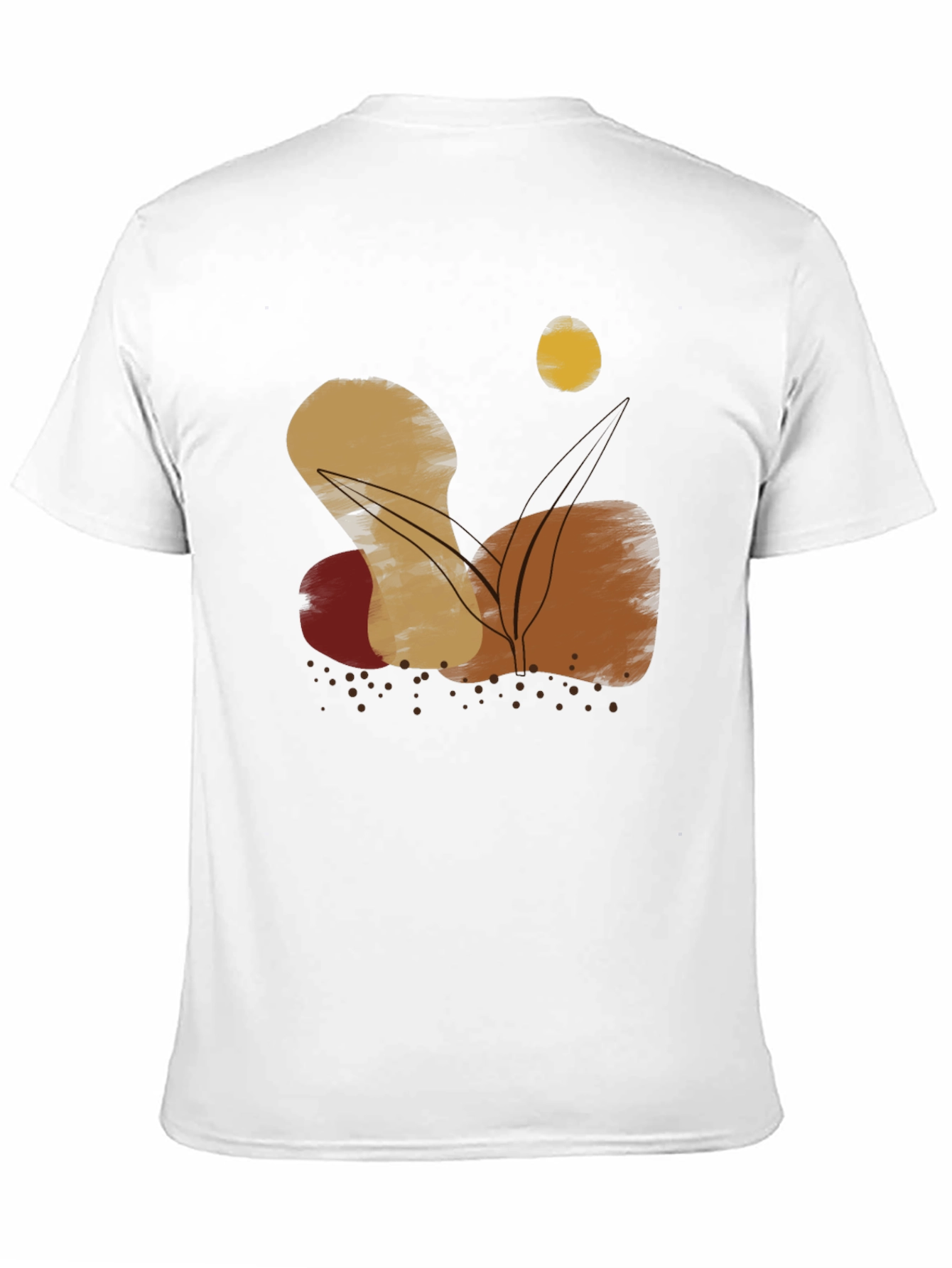 Abstract Graphic Print Crewneck T-Shirt