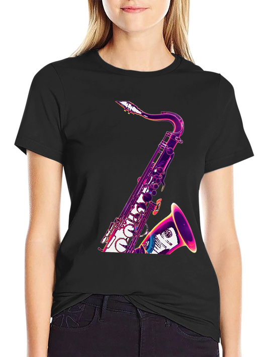 Saxophone Graphic Tee - Cool Music Lover T-Shirt
