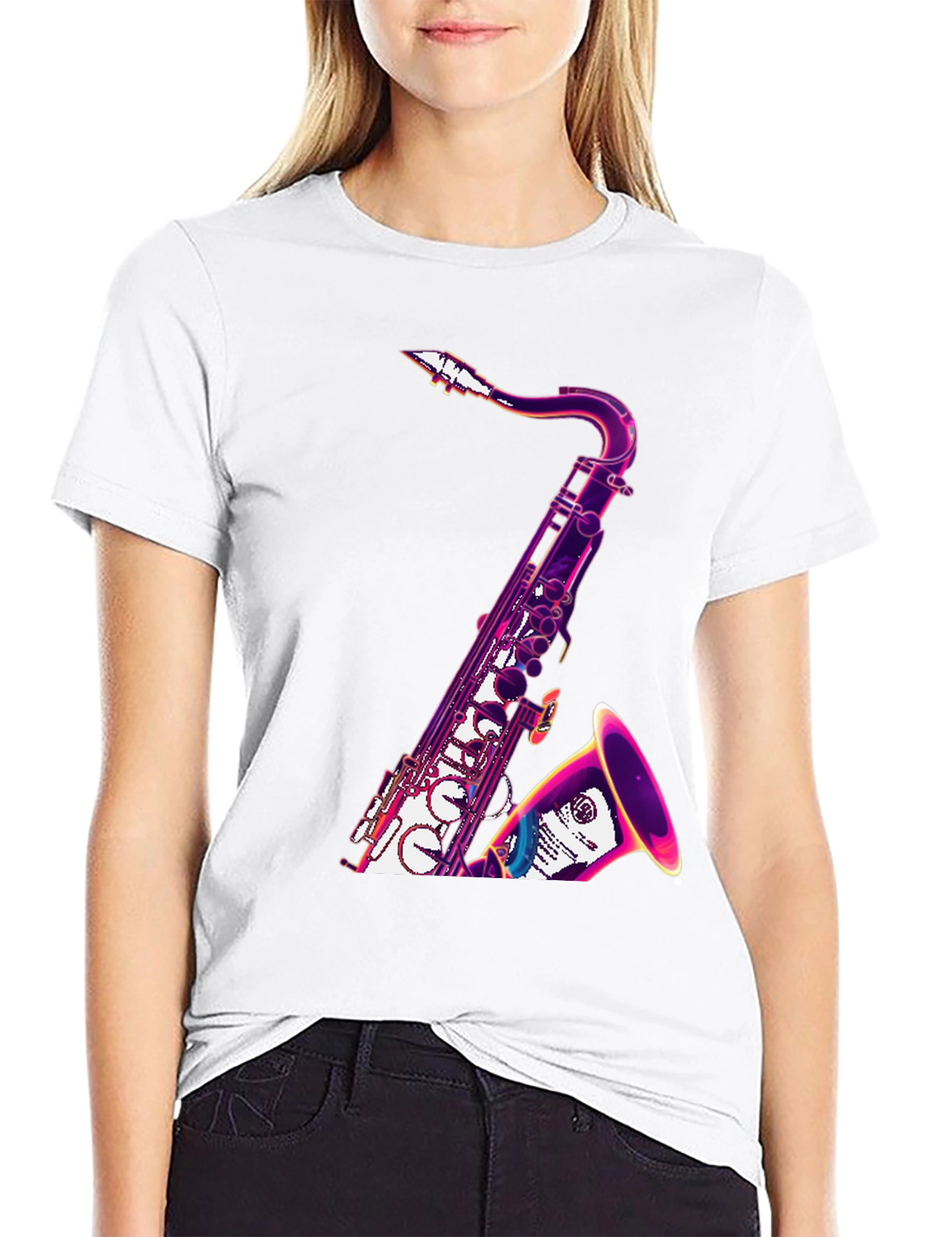 Saxophone Graphic Tee - Cool Music Lover T-Shirt
