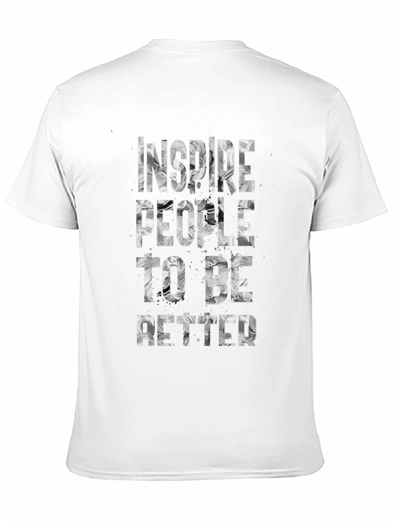 Inspire People Graphic Tee - Motivational Black T-Shirt