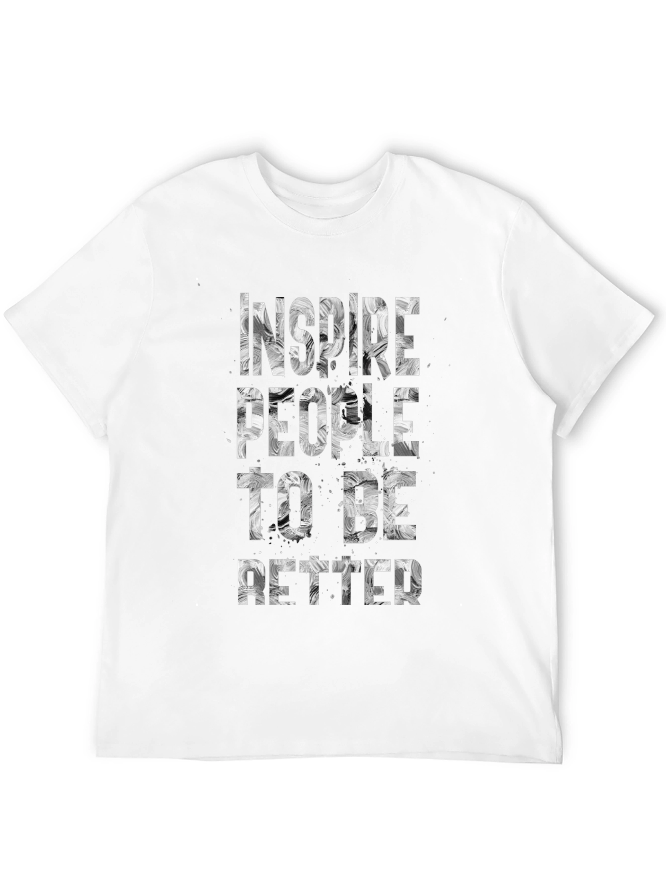Inspire People Graphic Tee - Motivational Black T-Shirt