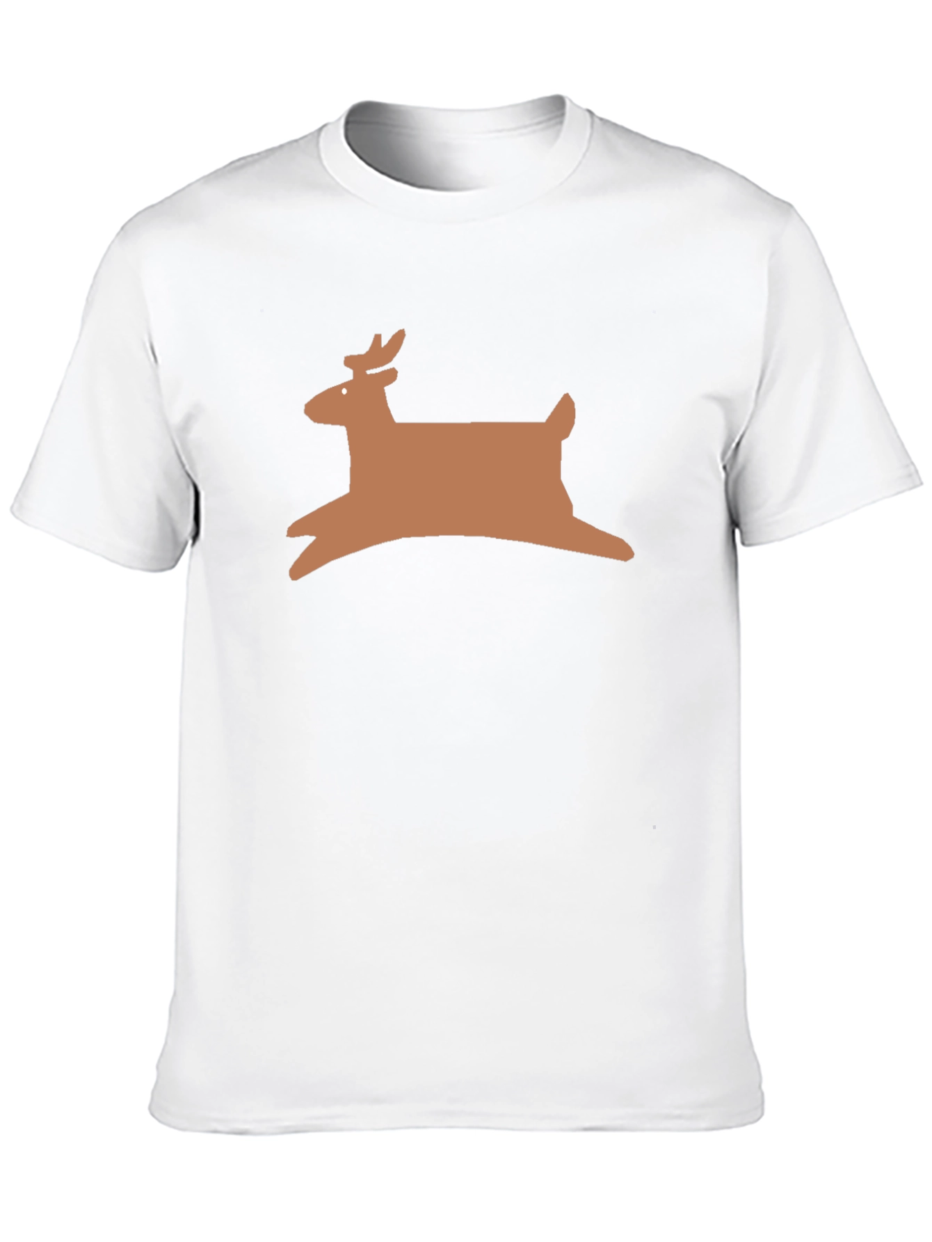 Reindeer Graphic Tee - Black Holiday Shirt