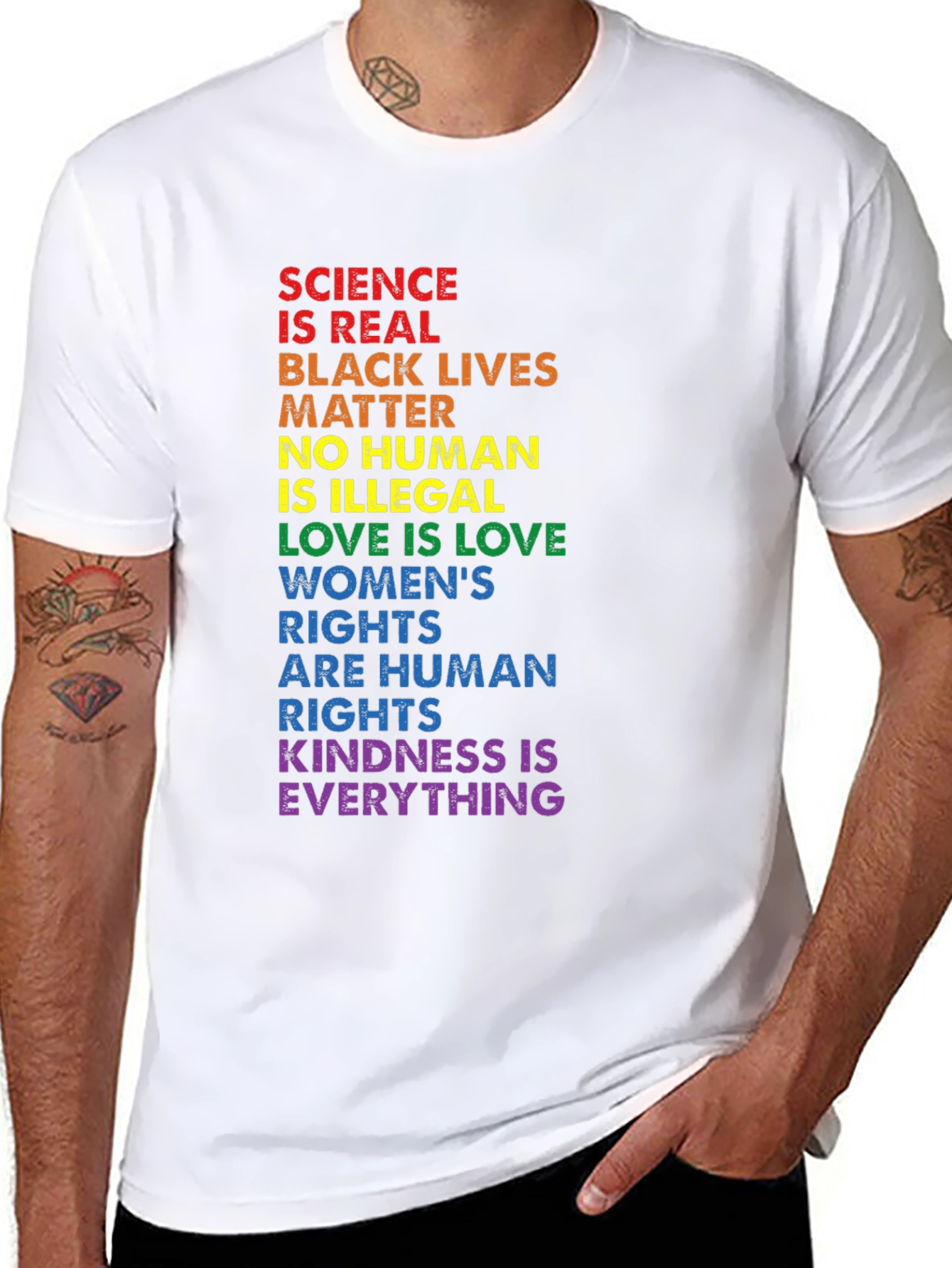 Equality Rights T-Shirt - Science Black Lives Love
