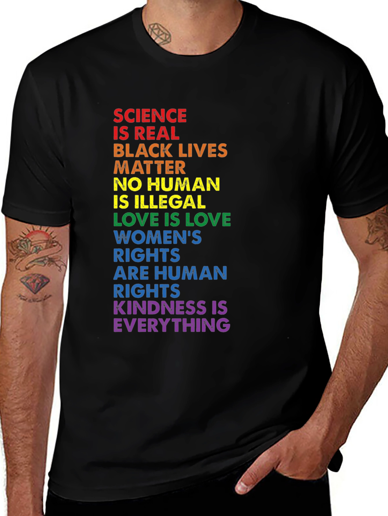 Equality Rights T-Shirt - Science Black Lives Love