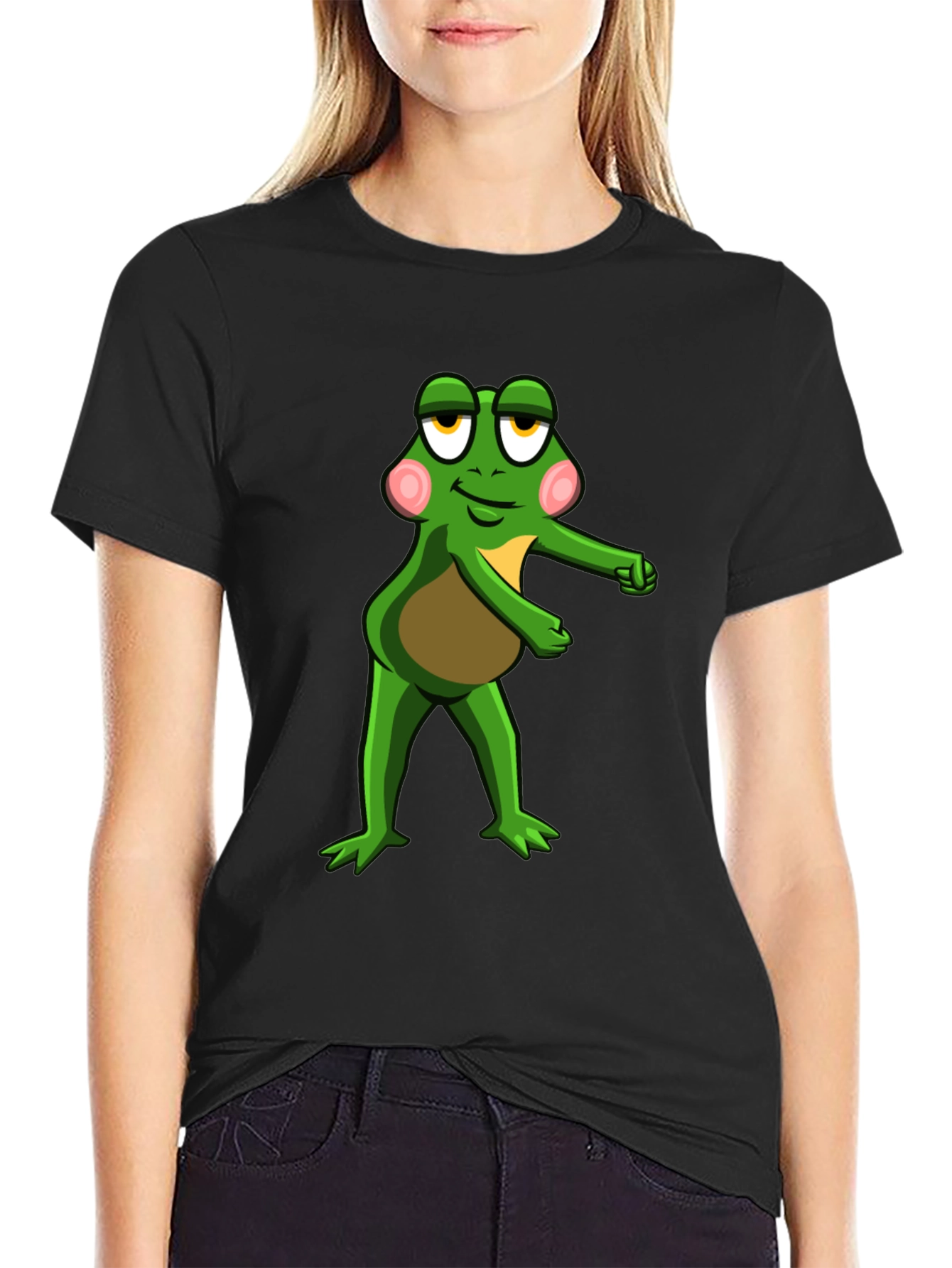 Frog Graphic Black T-Shirt