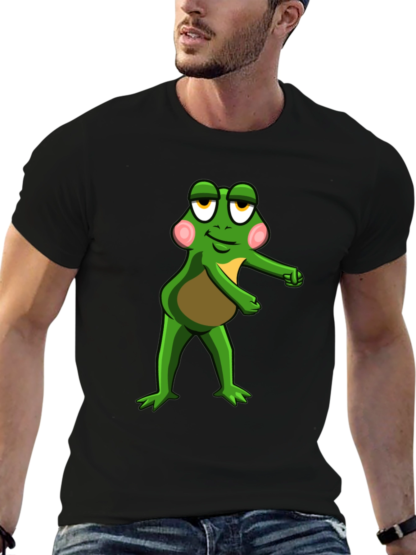 Frog Graphic Black T-Shirt