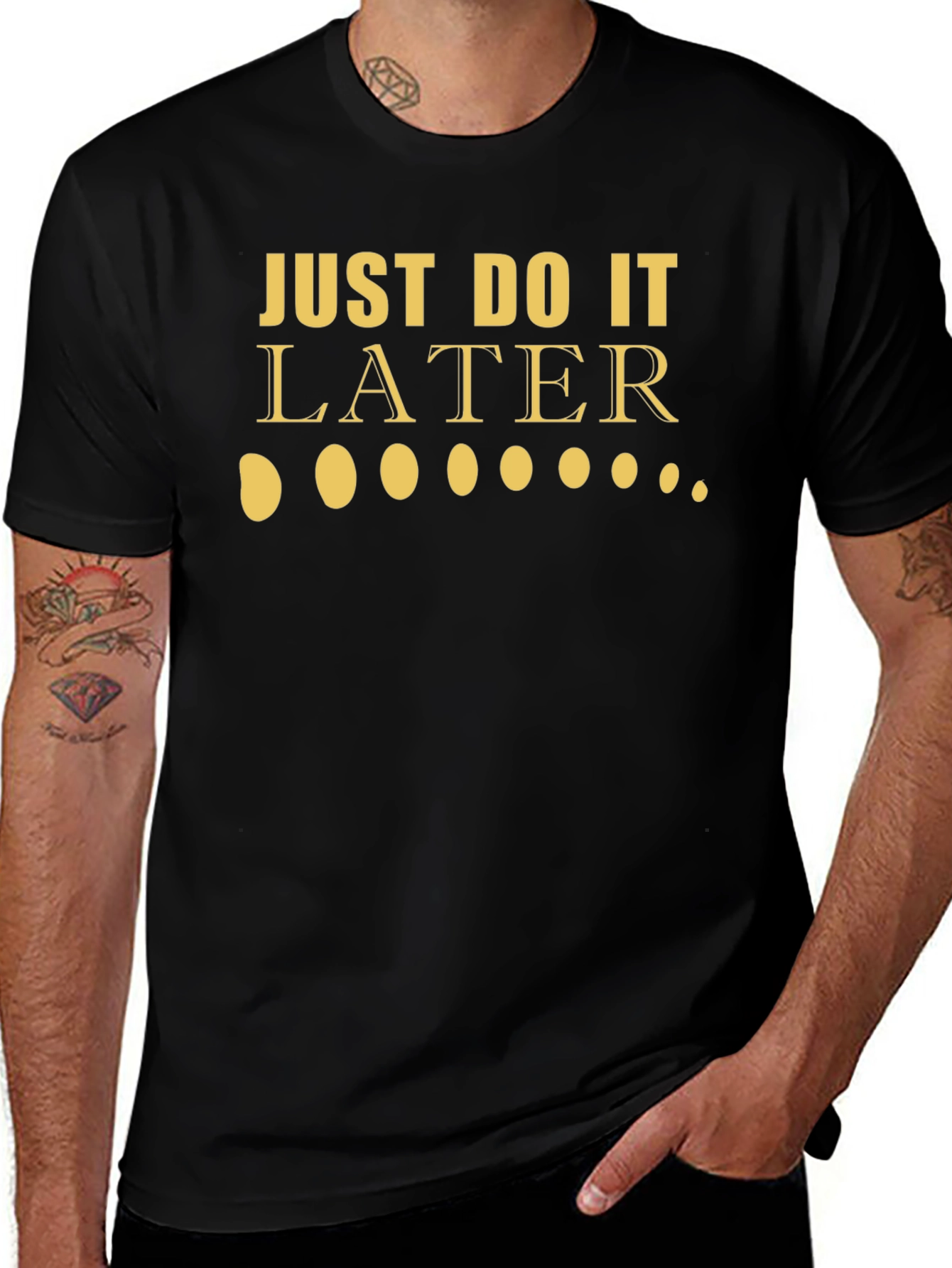 Just Do It Later Funny Graphic Tee