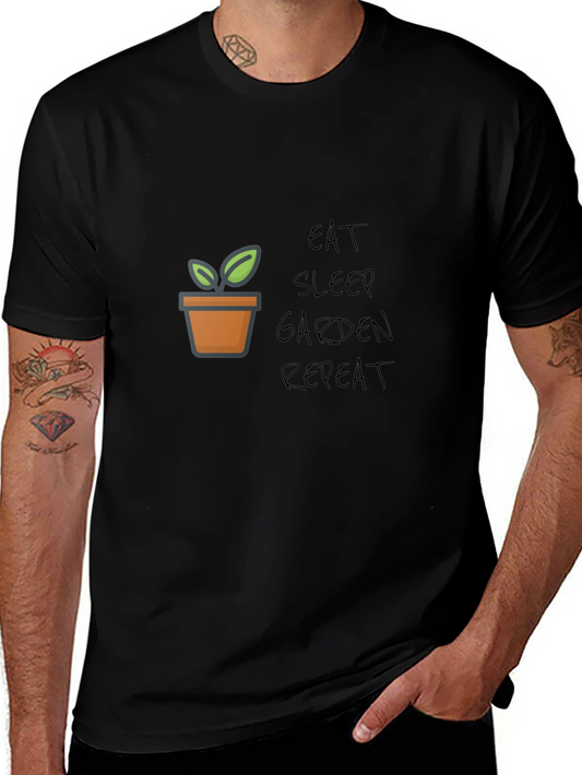 Eat Sleep Garden Repeat Graphic Tee