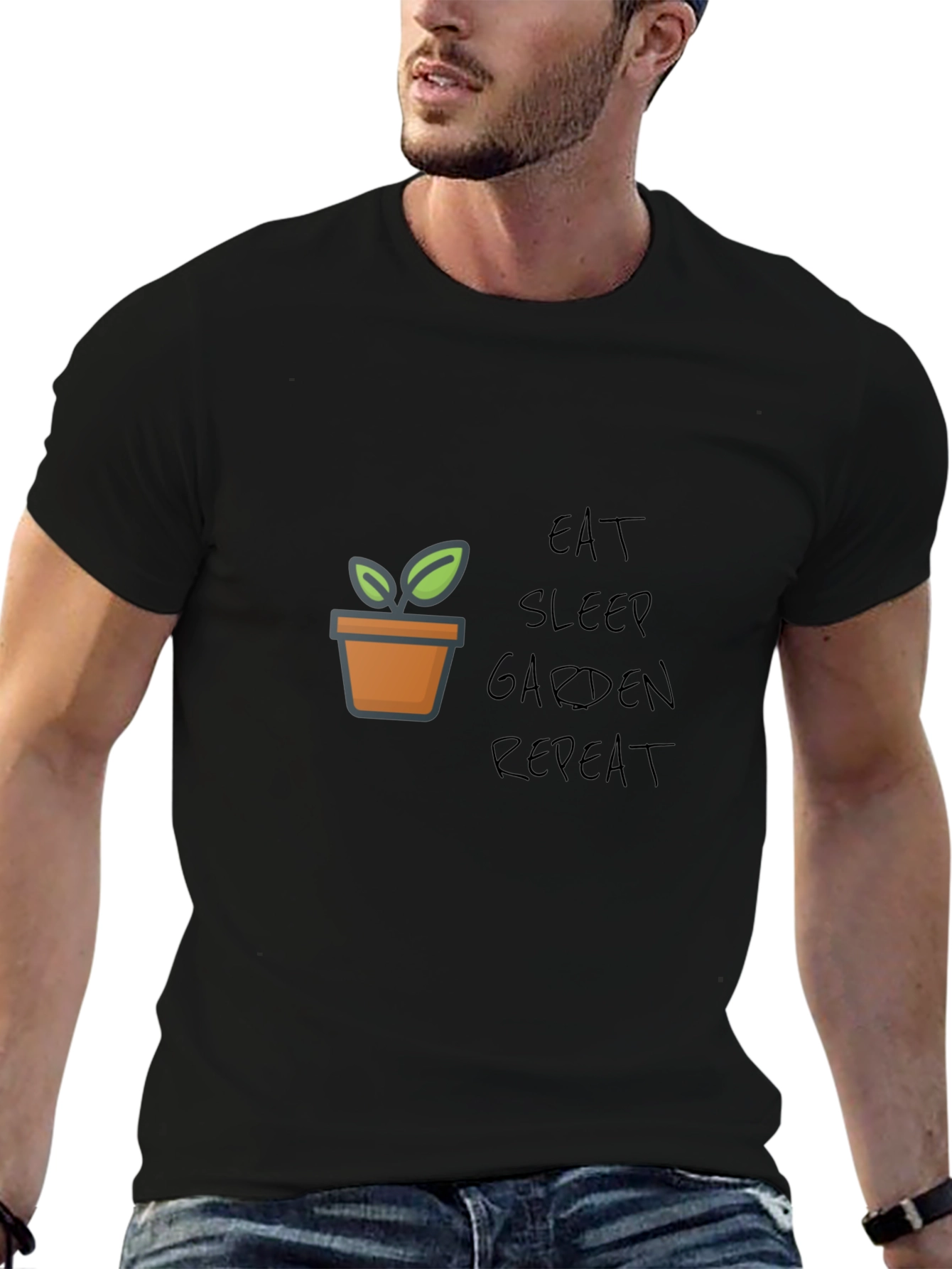 Eat Sleep Garden Repeat Graphic Tee