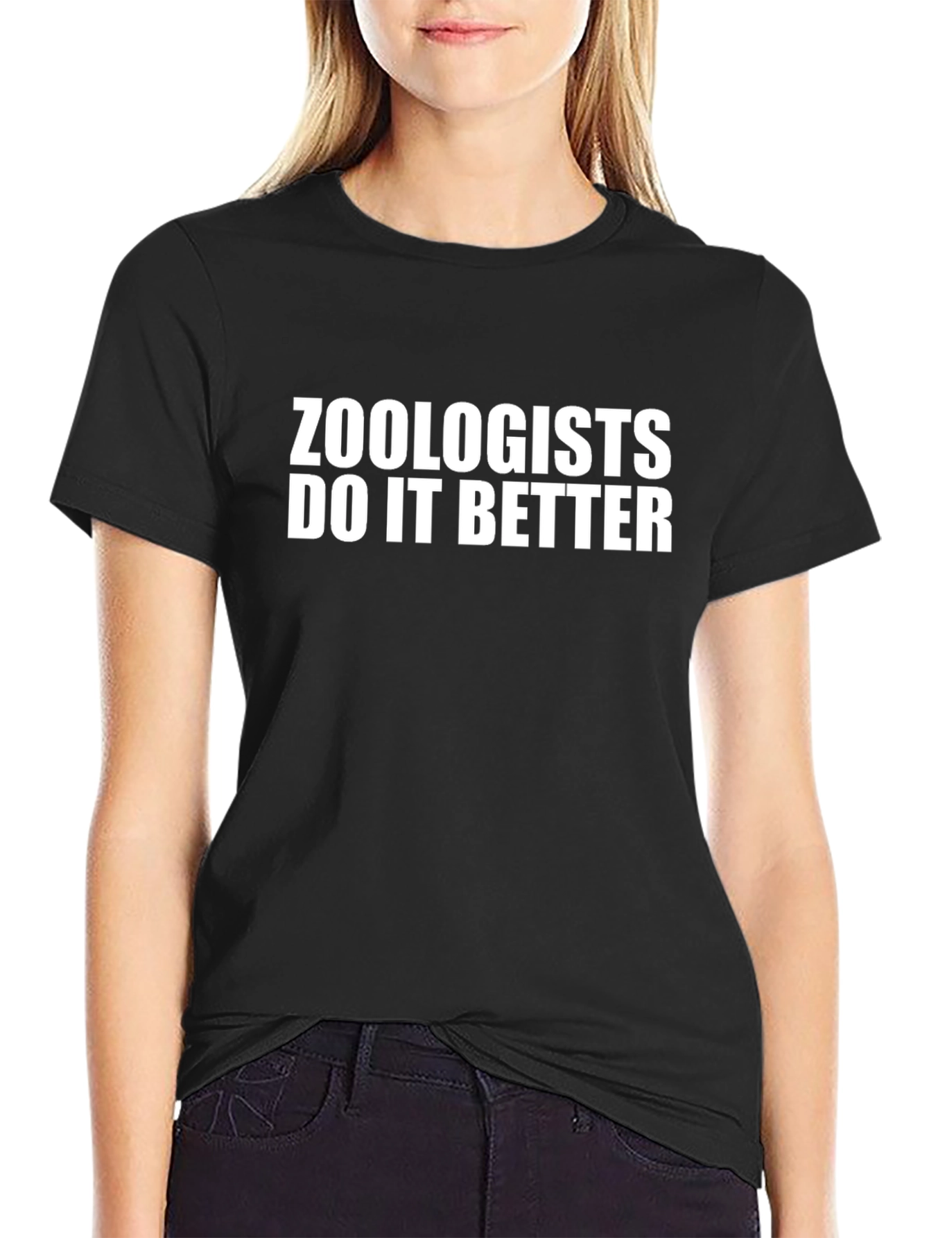 Zoologists Do It Better Black T-Shirt