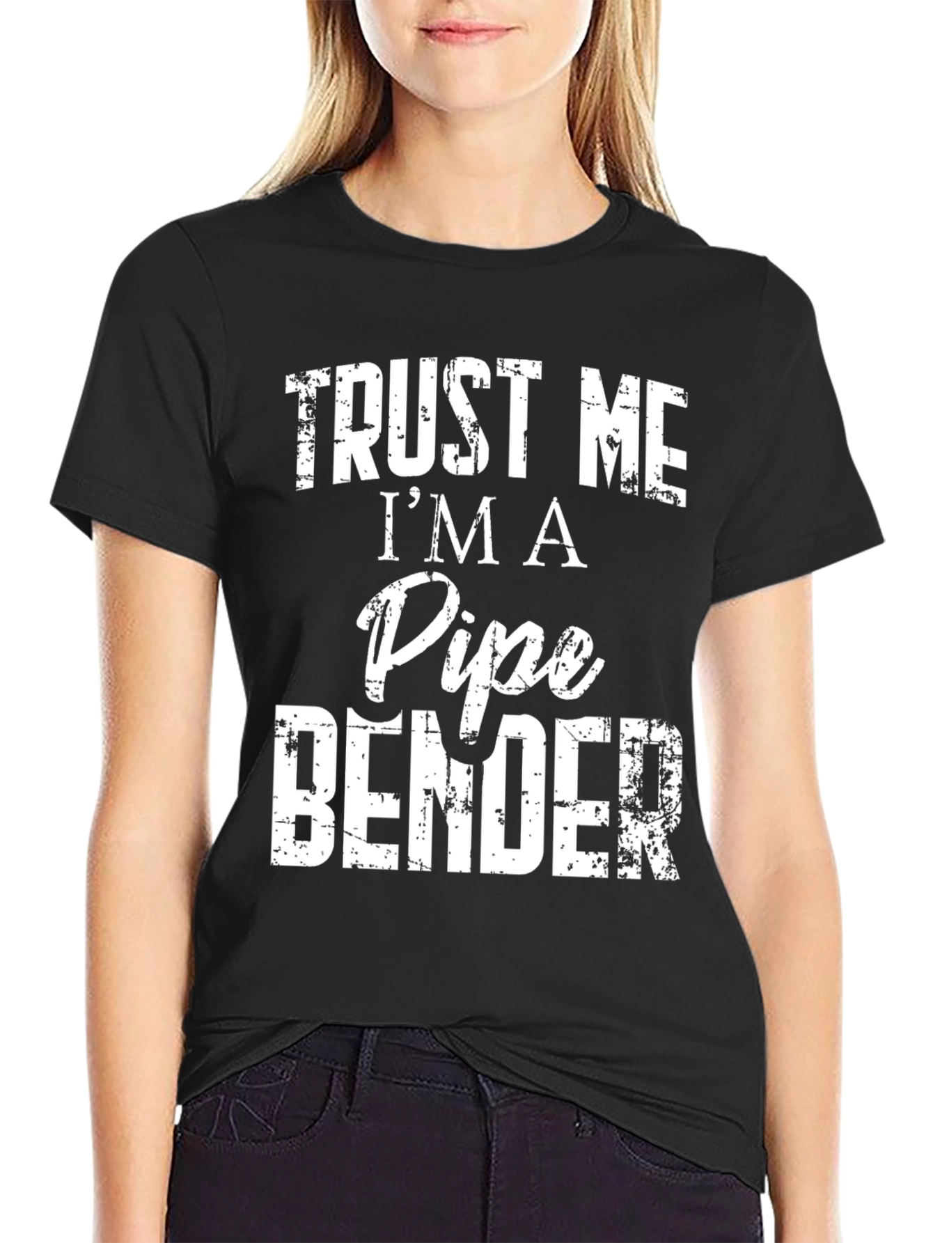 Trust Me Im A Pipe Bender Mens Black T-Shirt