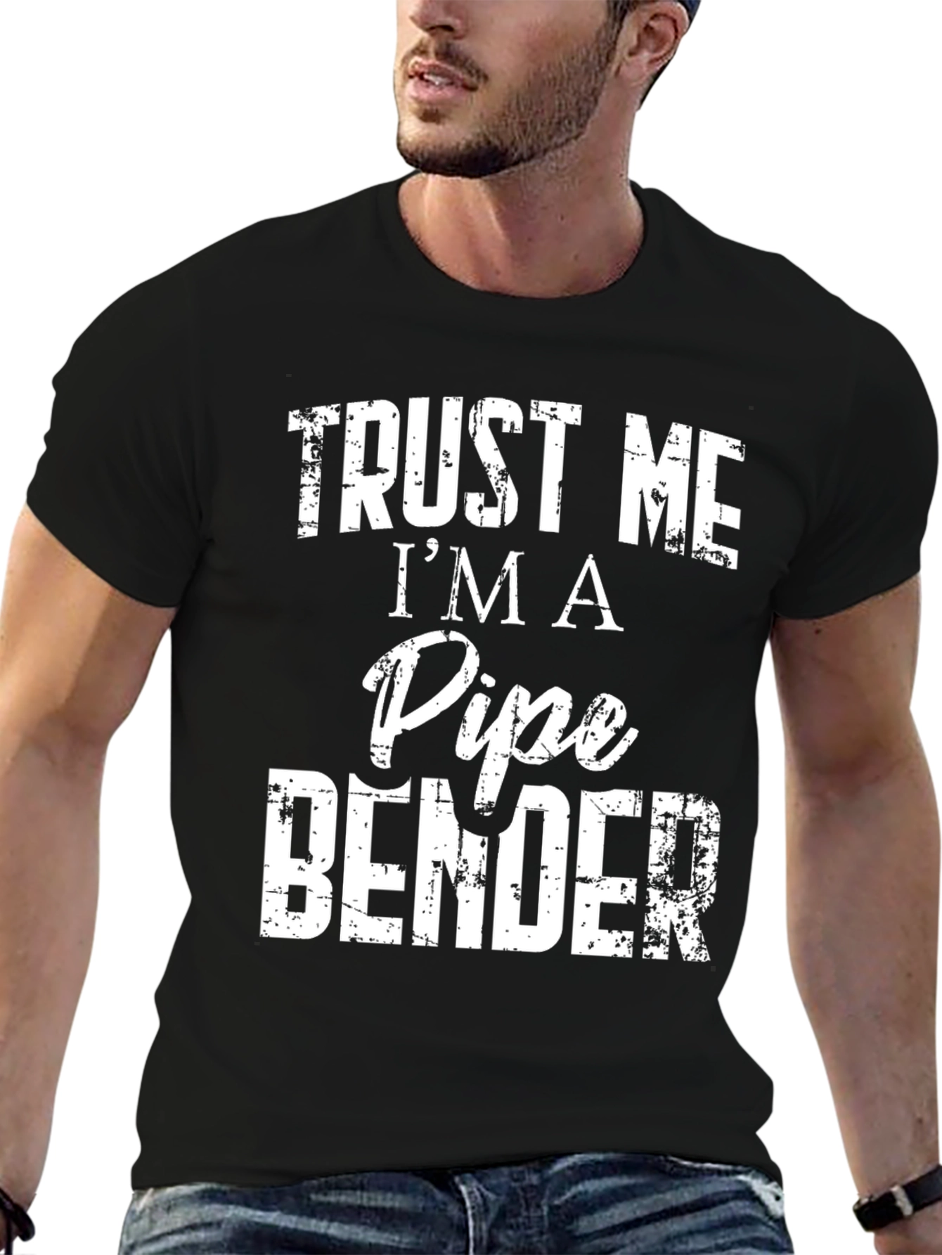 Trust Me Im A Pipe Bender Mens Black T-Shirt