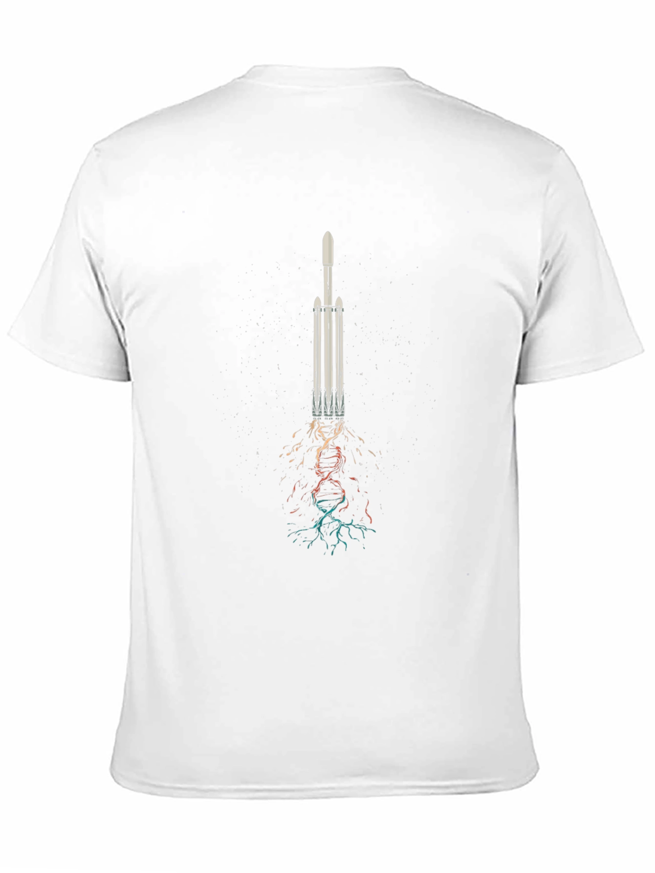 Rocket Launch Graphic Tee - Soft Black Cotton T-Shirt