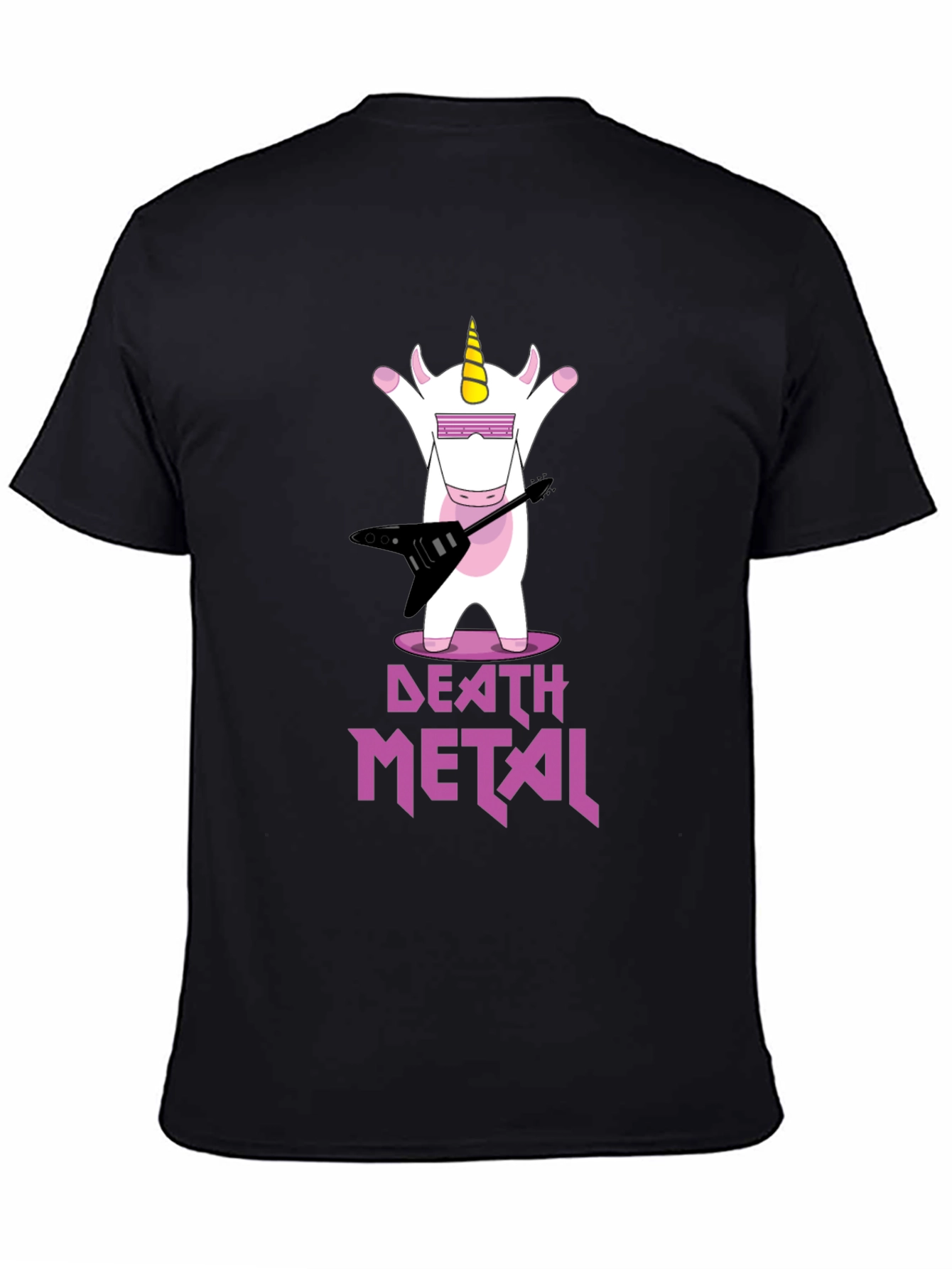 Death Metal Unicorn Graphic T-Shirt