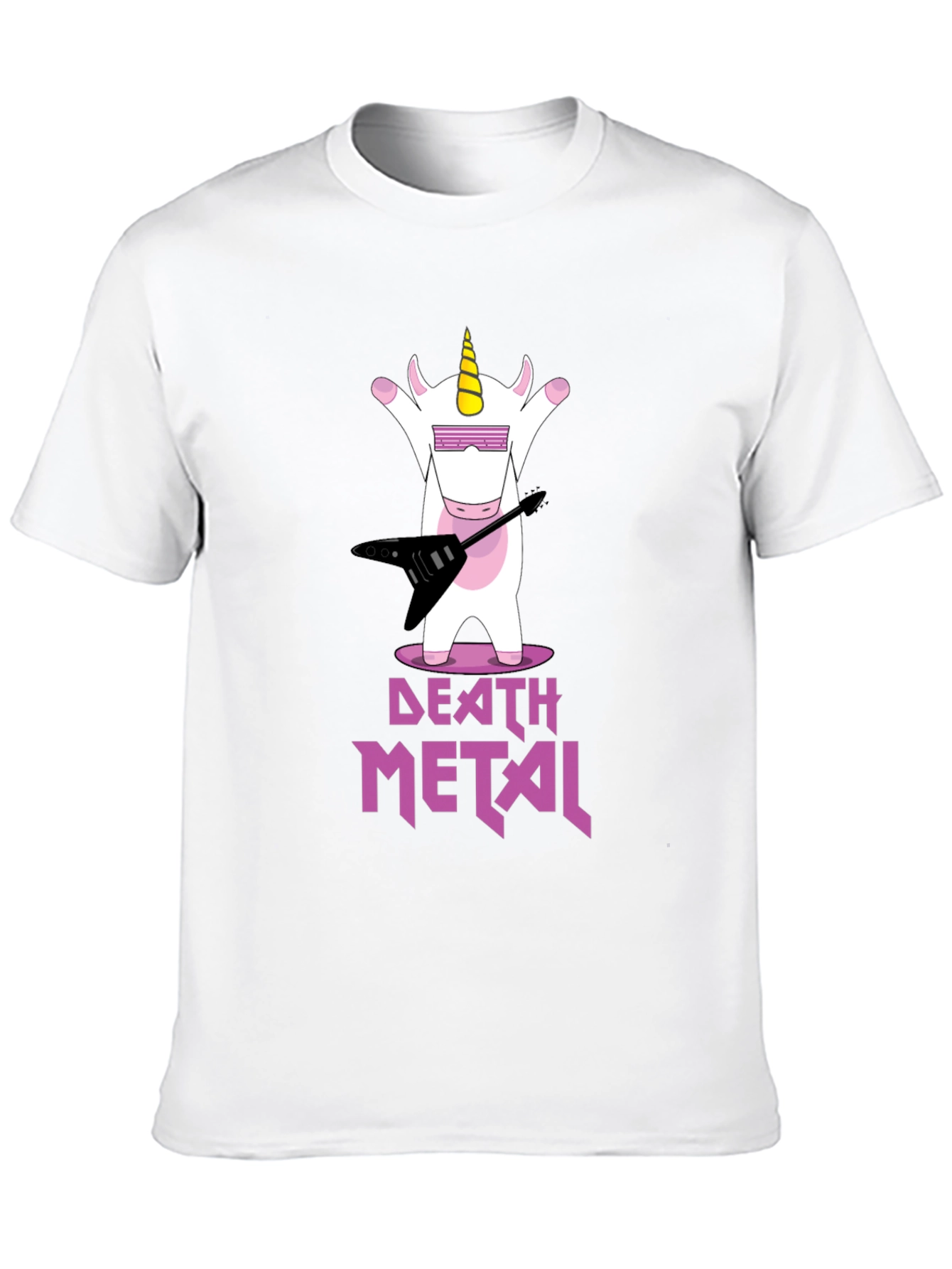 Death Metal Unicorn Graphic T-Shirt