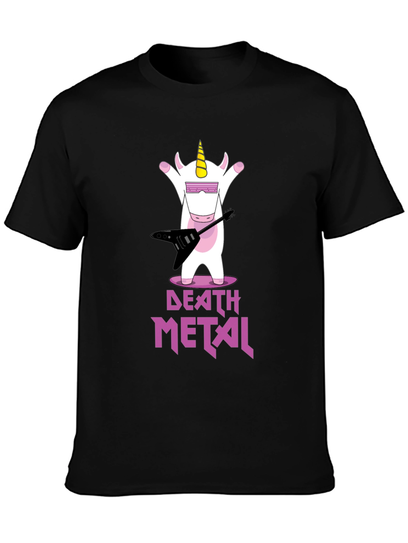 Death Metal Unicorn Graphic T-Shirt