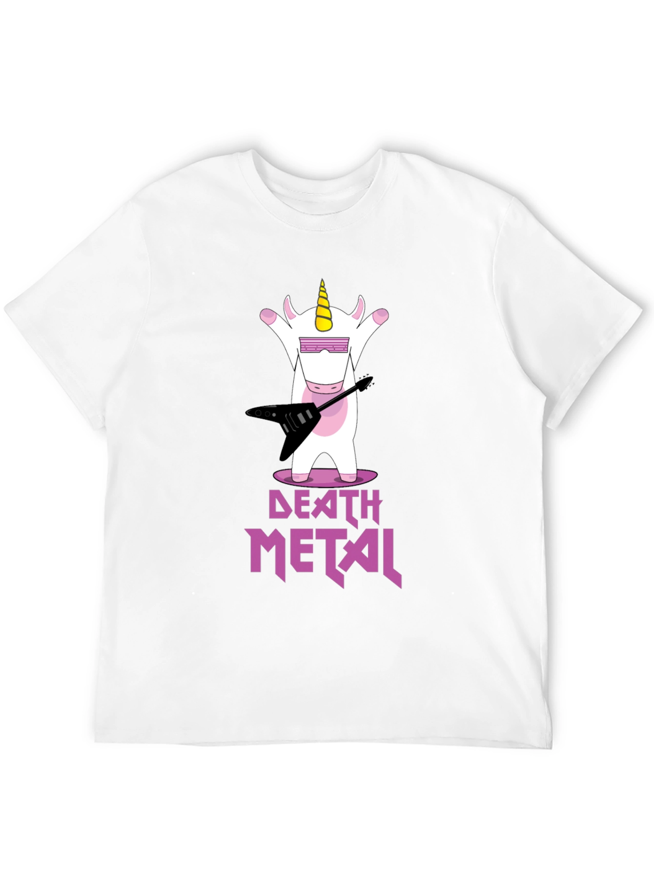 Death Metal Unicorn Graphic T-Shirt