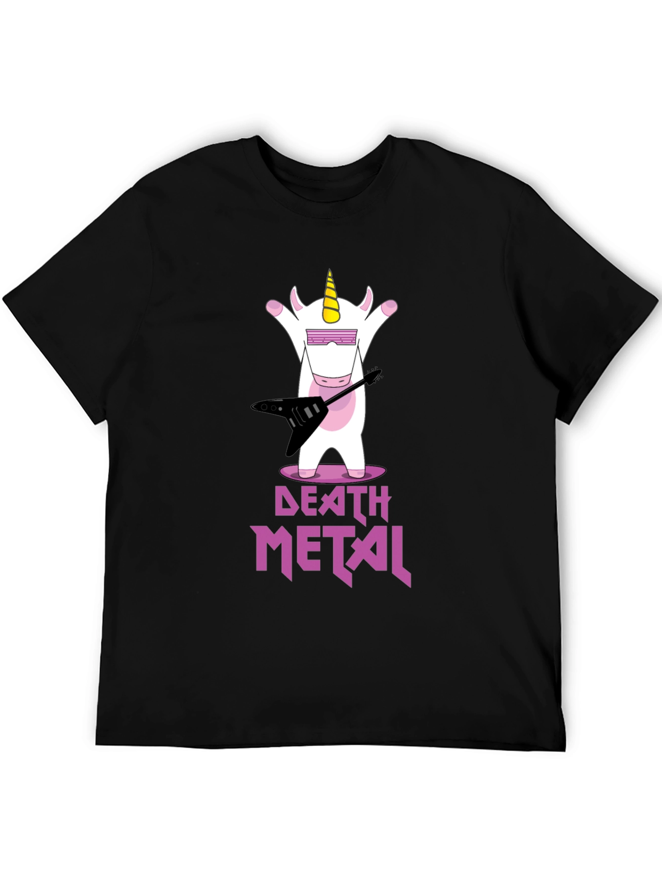 Death Metal Unicorn Graphic T-Shirt