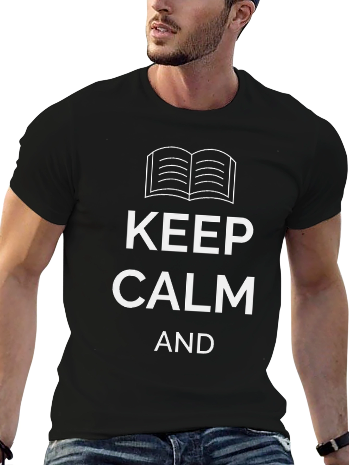 Keep Calm and Read Book Graphic T-Shirt
