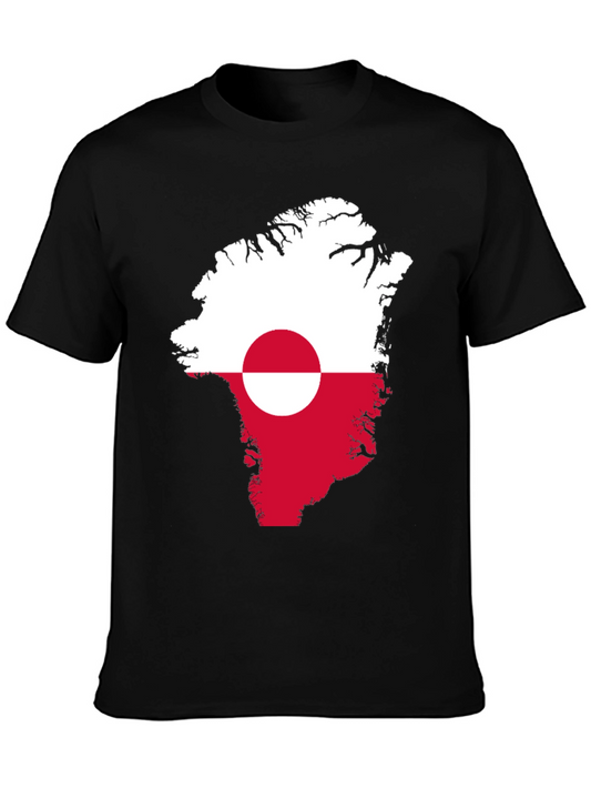 Greenland Flag Map T-Shirt