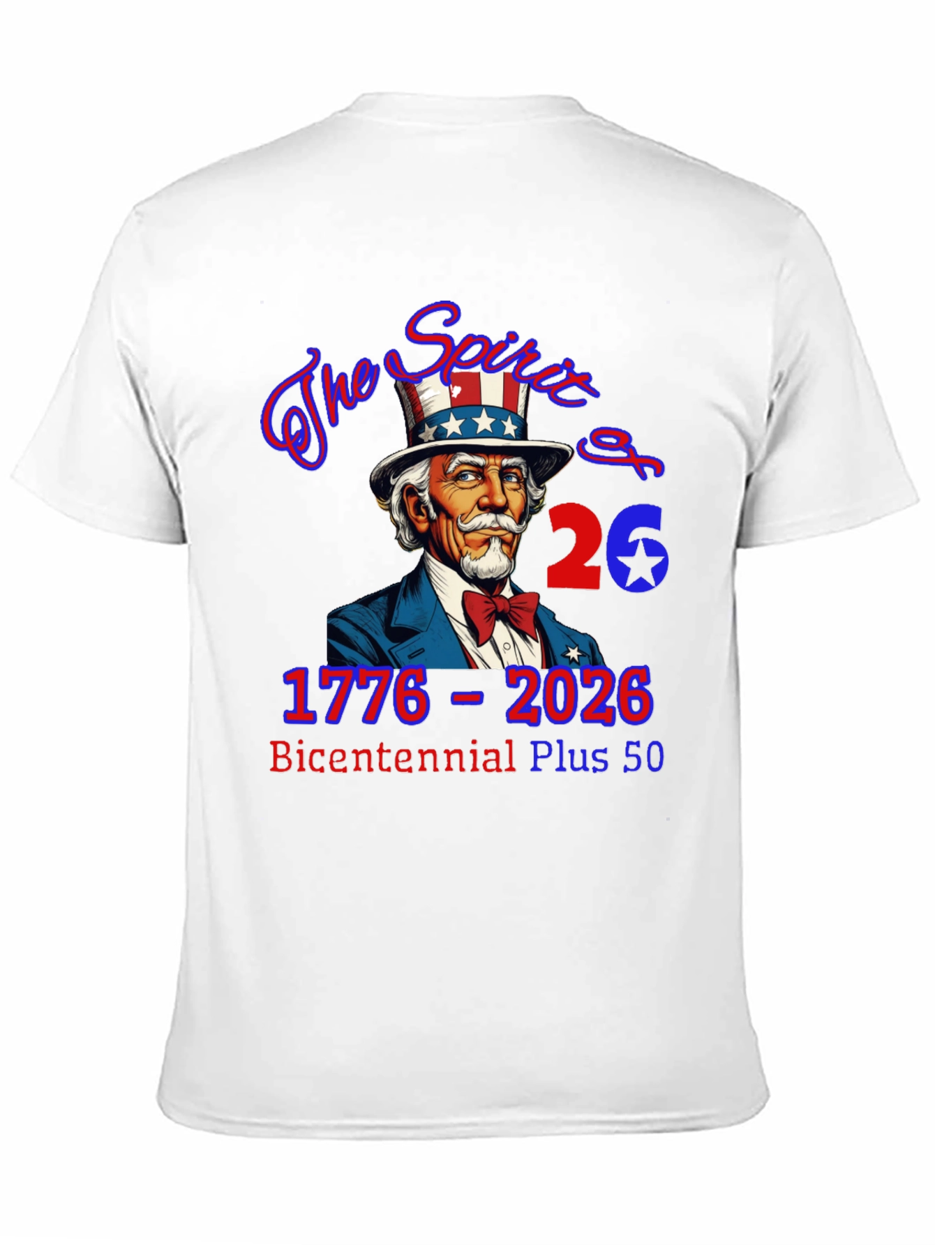 Patriotic 1776-2026 Bicentennial Plus 50 T-Shirt