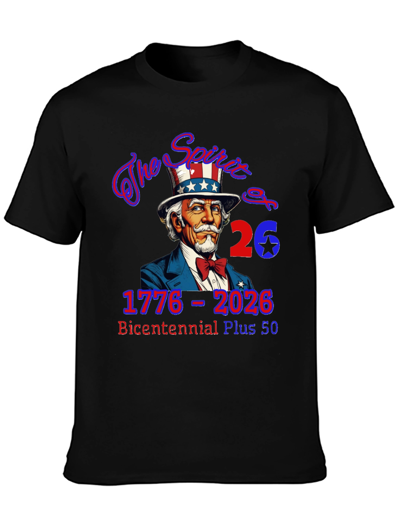 Patriotic 1776-2026 Bicentennial Plus 50 T-Shirt