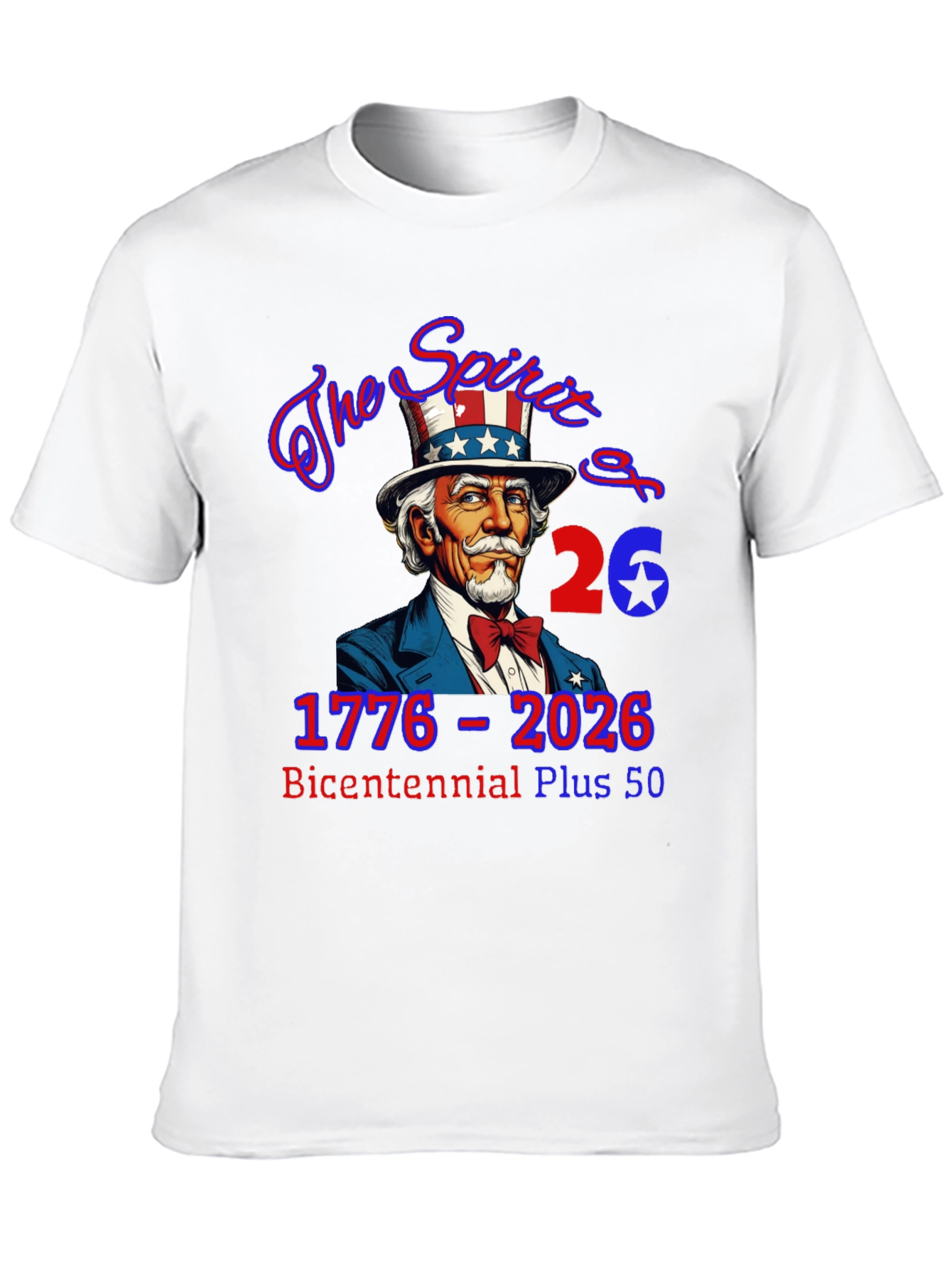 Patriotic 1776-2026 Bicentennial Plus 50 T-Shirt