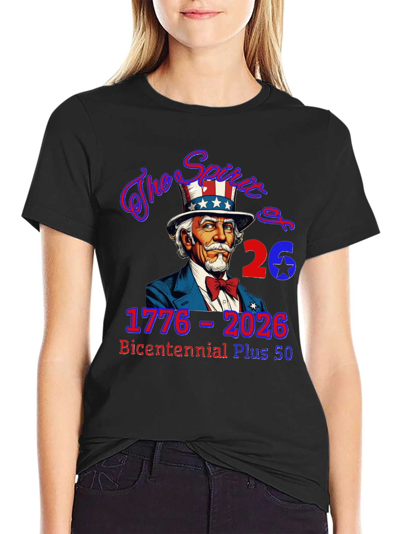 Patriotic 1776-2026 Bicentennial Plus 50 T-Shirt